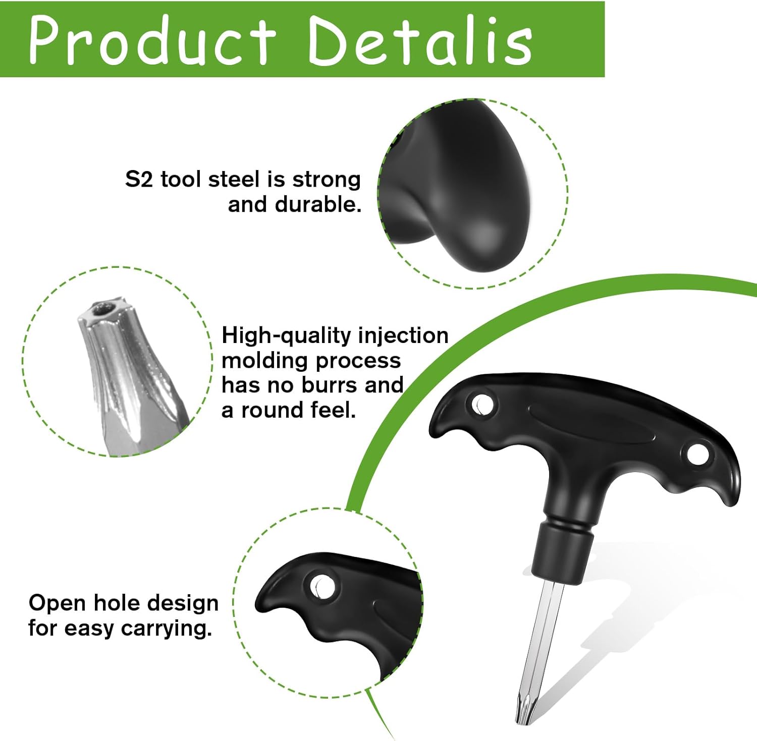 2 Pcs Golf Wrench, Adjustable Golf Tool with Plastic Handle, Stainless Steel Golf Driver Tool, Golf Driver Tool, Golf Torque Wrench for Golf Club Driver Shaft Adapter Torque Tool, Golf Club Tool - Image 2
