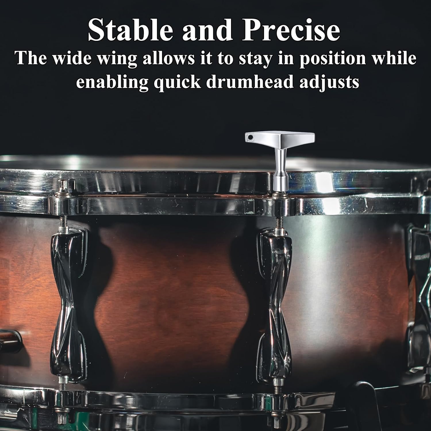 Drum Key 3 Pack Drum Keys for Tuning Drums, Universal Drums Tuning Keys with Continuous Standard Motion Speed Key, Standard 1/4
