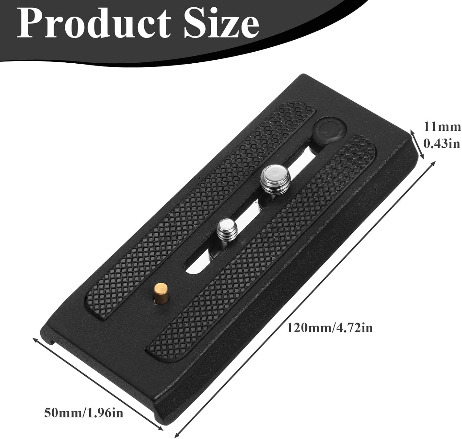 Tripod Quick Release Plate, P200 Quick Release Plate Camera for Tripod, Universal Aluminum Alloy Camera Mounting Base Plates with 1/4