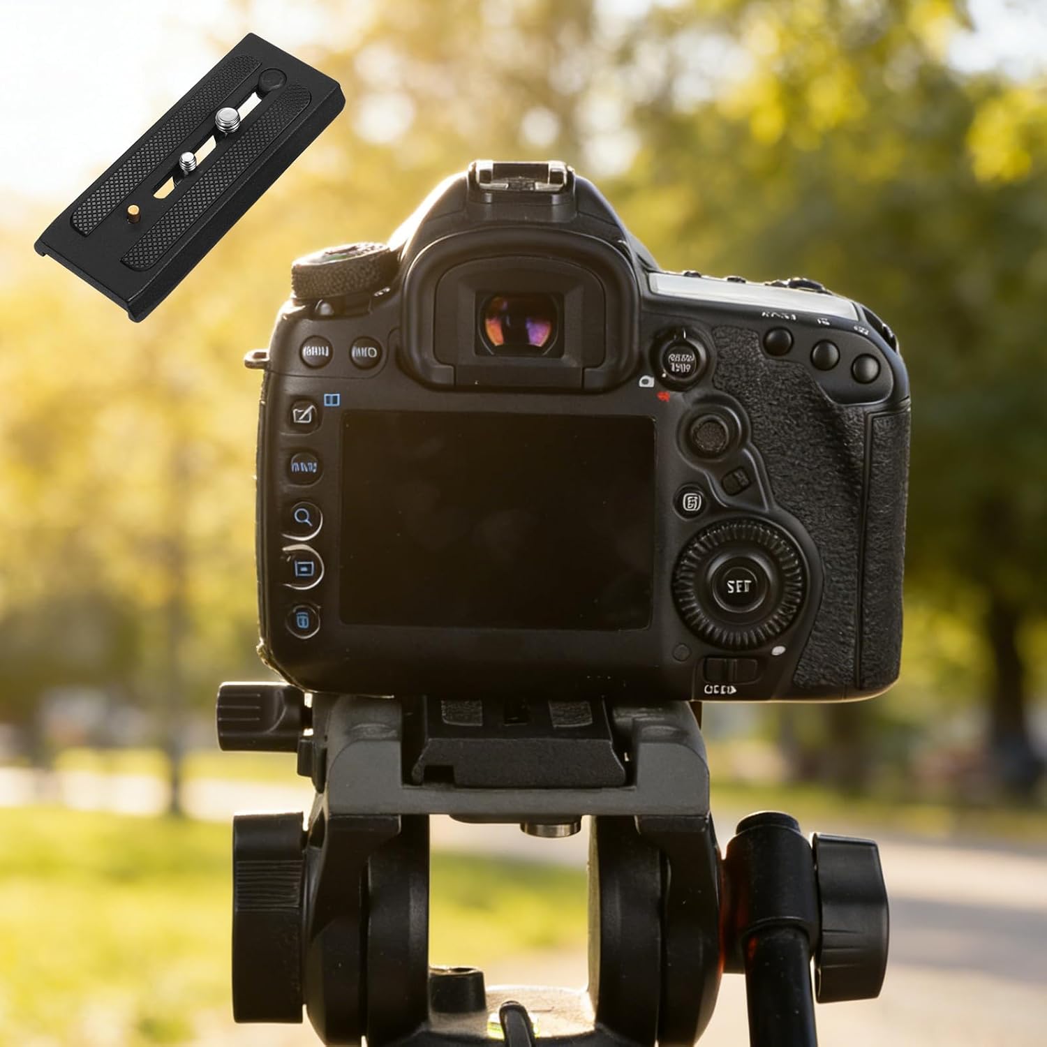 Tripod Quick Release Plate, P200 Quick Release Plate Camera for Tripod, Universal Aluminum Alloy Camera Mounting Base Plates with 1/4