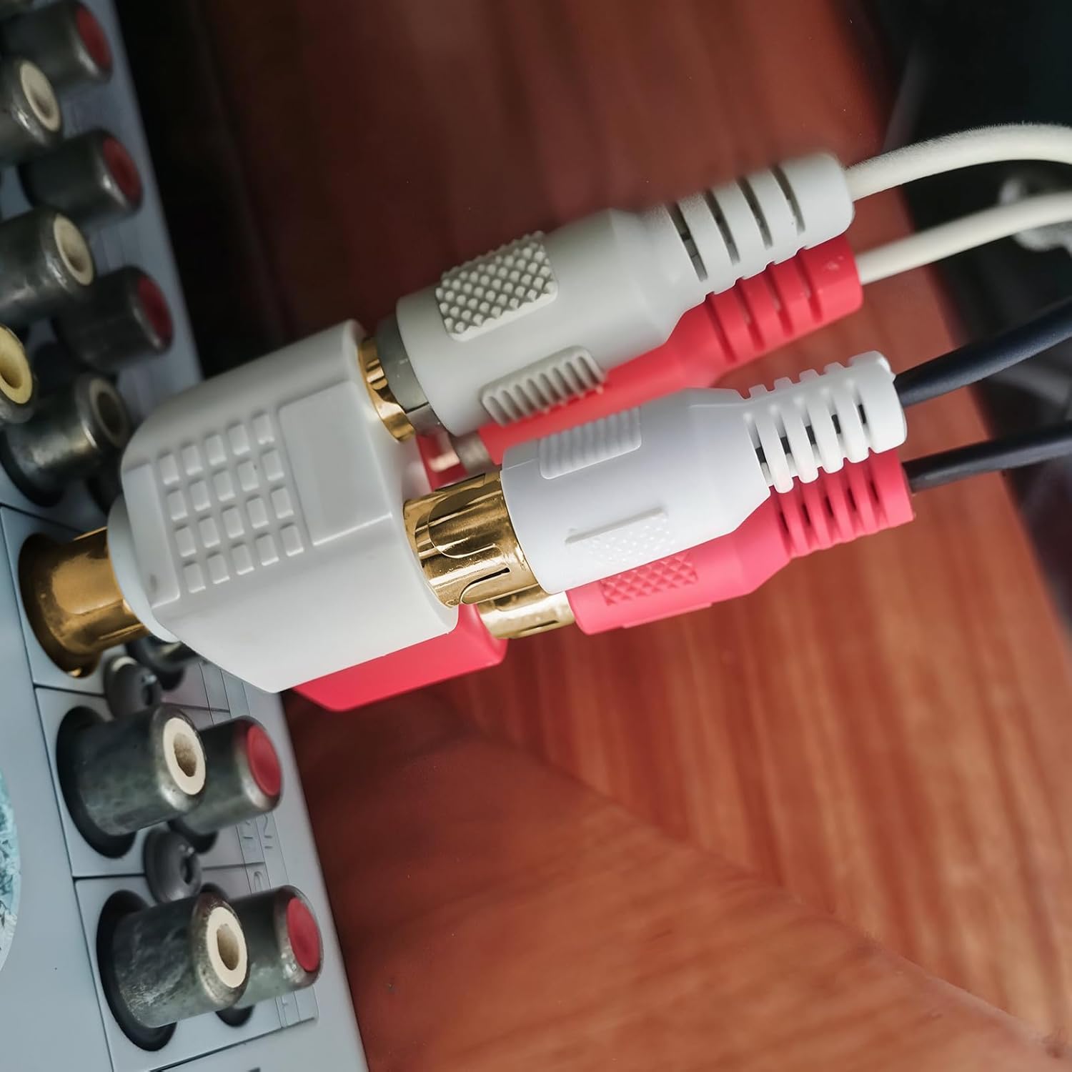 4 Pcs RCA Y Splitter Plug Adapter 2 Female to 1 Male for Audio Video Av Tv Cable Convert, Just Plug and Play - Image 3