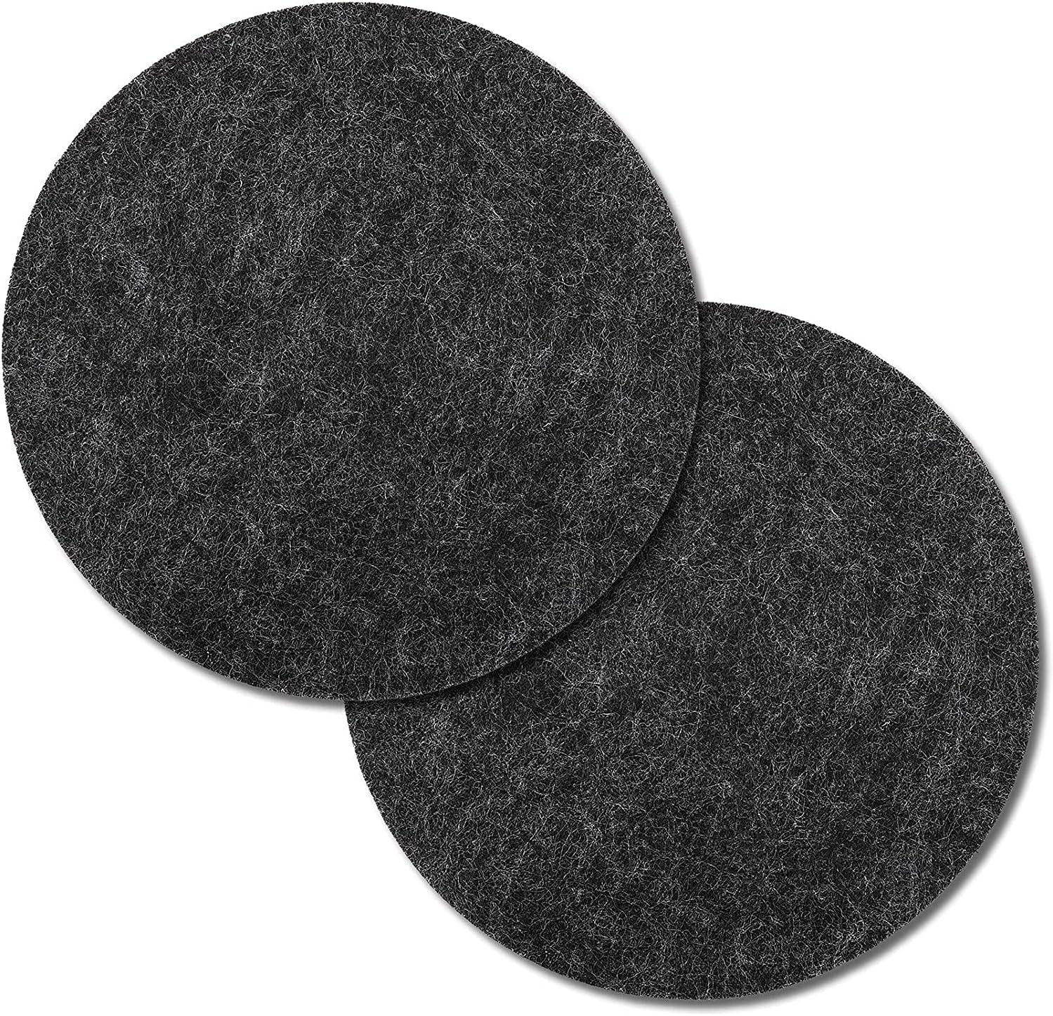 4 PCS Coasters, Eco-Friendly 100% Biodegradable Absorbent Felt Coasters for Drinks Bar Home, 4 Inch (Black Round) - Image 1