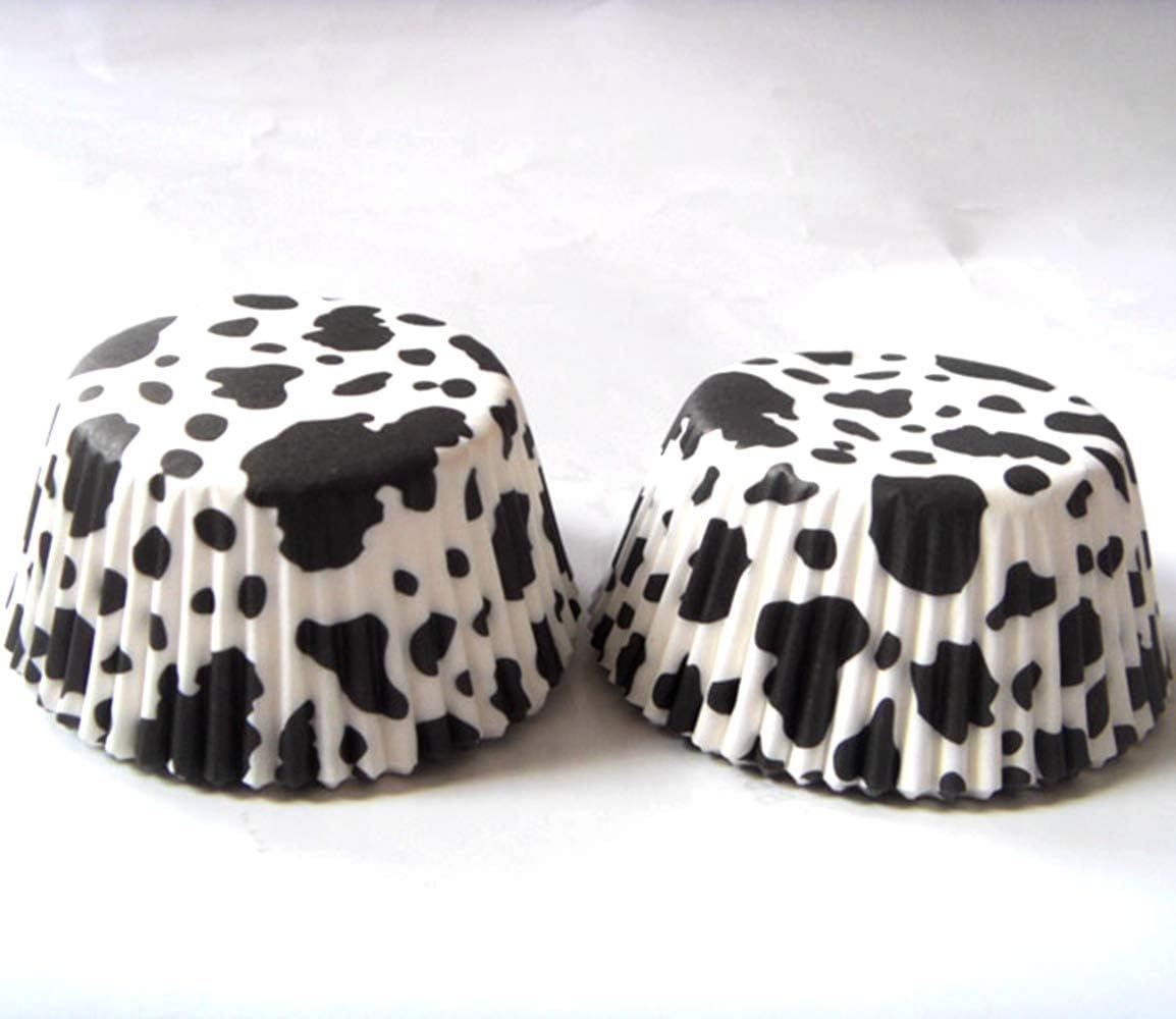Cow Animal Paper Muffin Cupcake Liners case Birthday Baking Cups Holders 100 pcs,Standard Size 2x1.25inch - Image 3