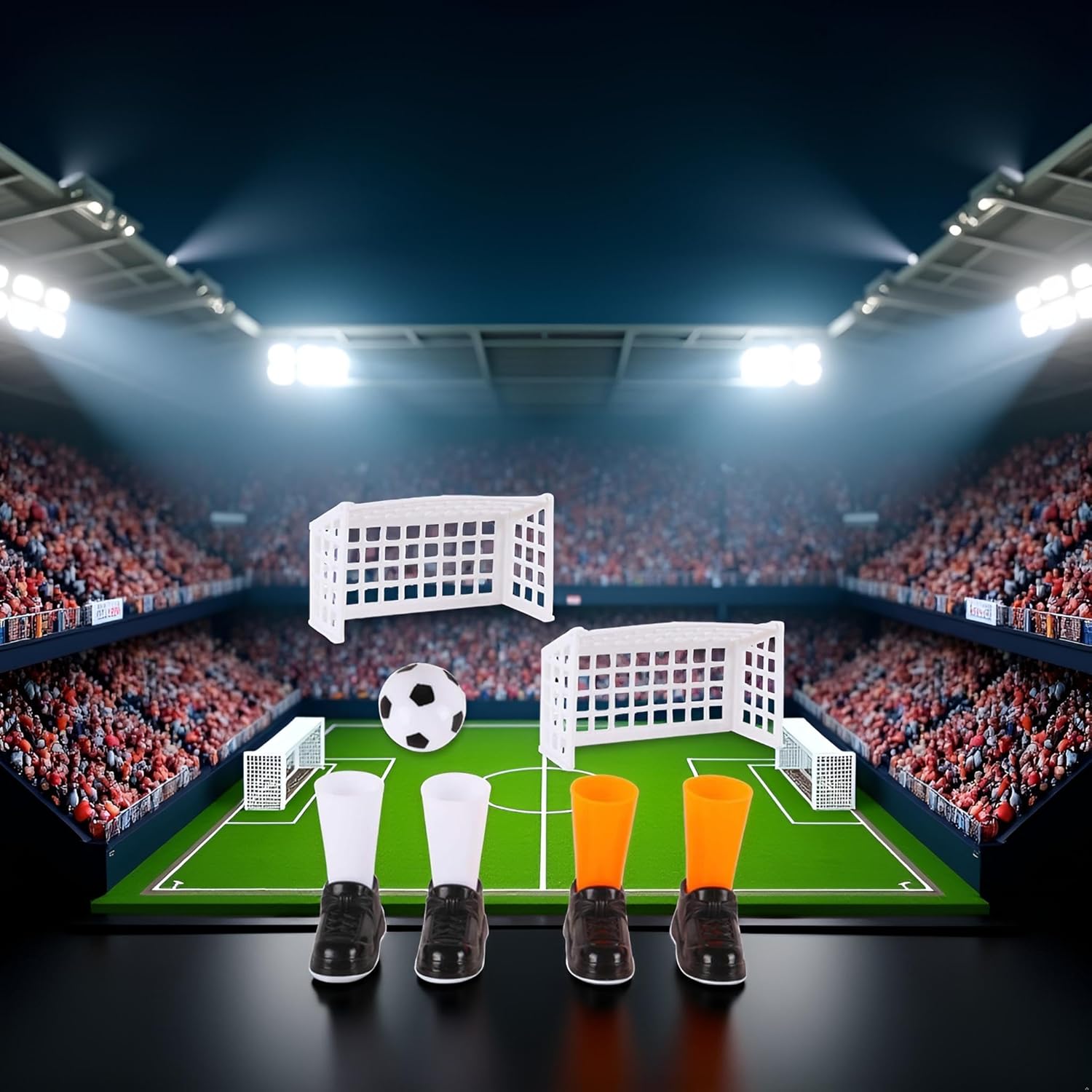 1 Set Finger Soccer Game Finger Footballs Match Funny Finger Table Game Set with Two Goals for Fans Club Party - Image 7