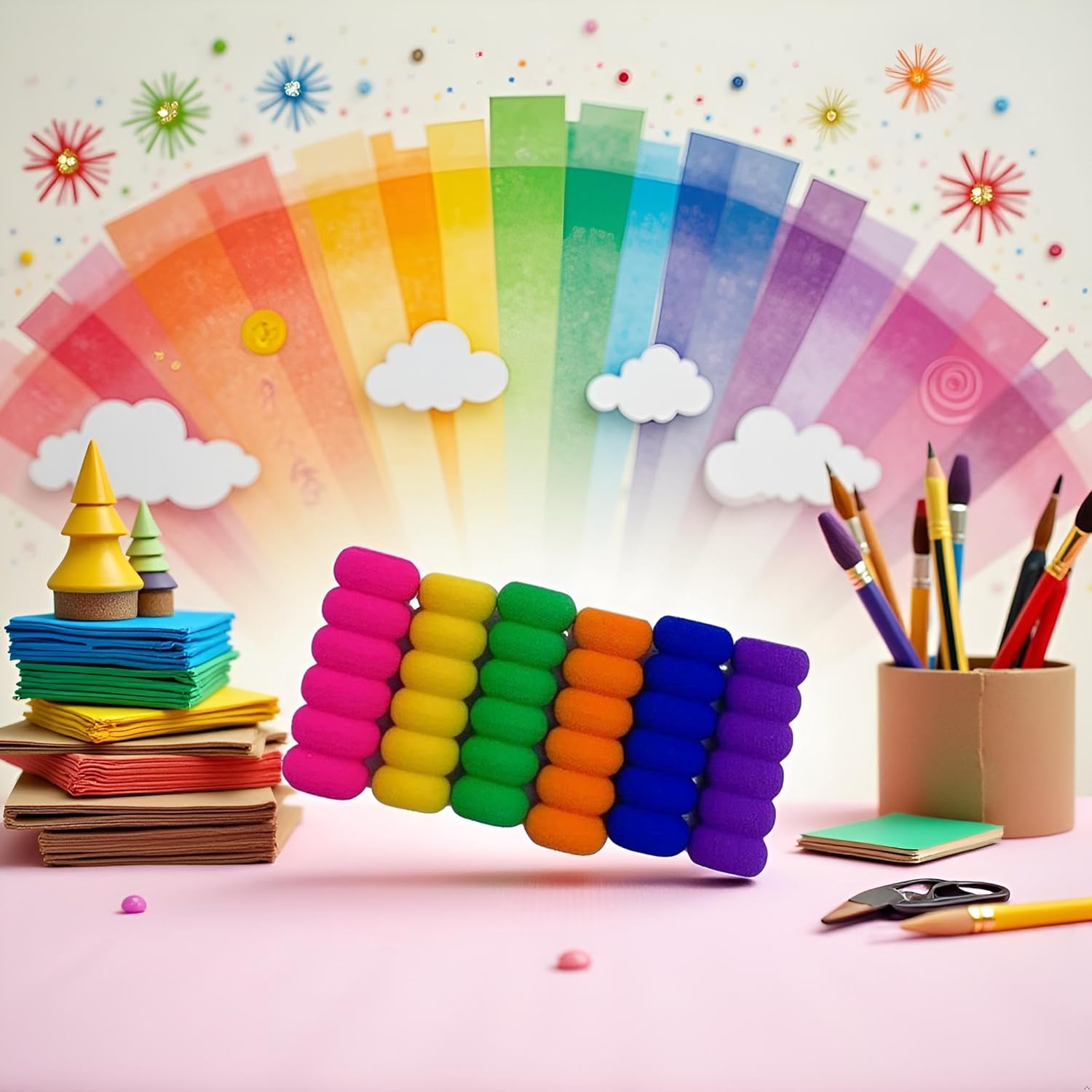 10Pcs Random Color Soft Foam Pencil Grips, Pen Grippers for Diamond Painting Pens Drill Pen, Pencil Cushion Drawing Pens for Drawing Writing Kids Toddlers Adults Arthritis - Image 2