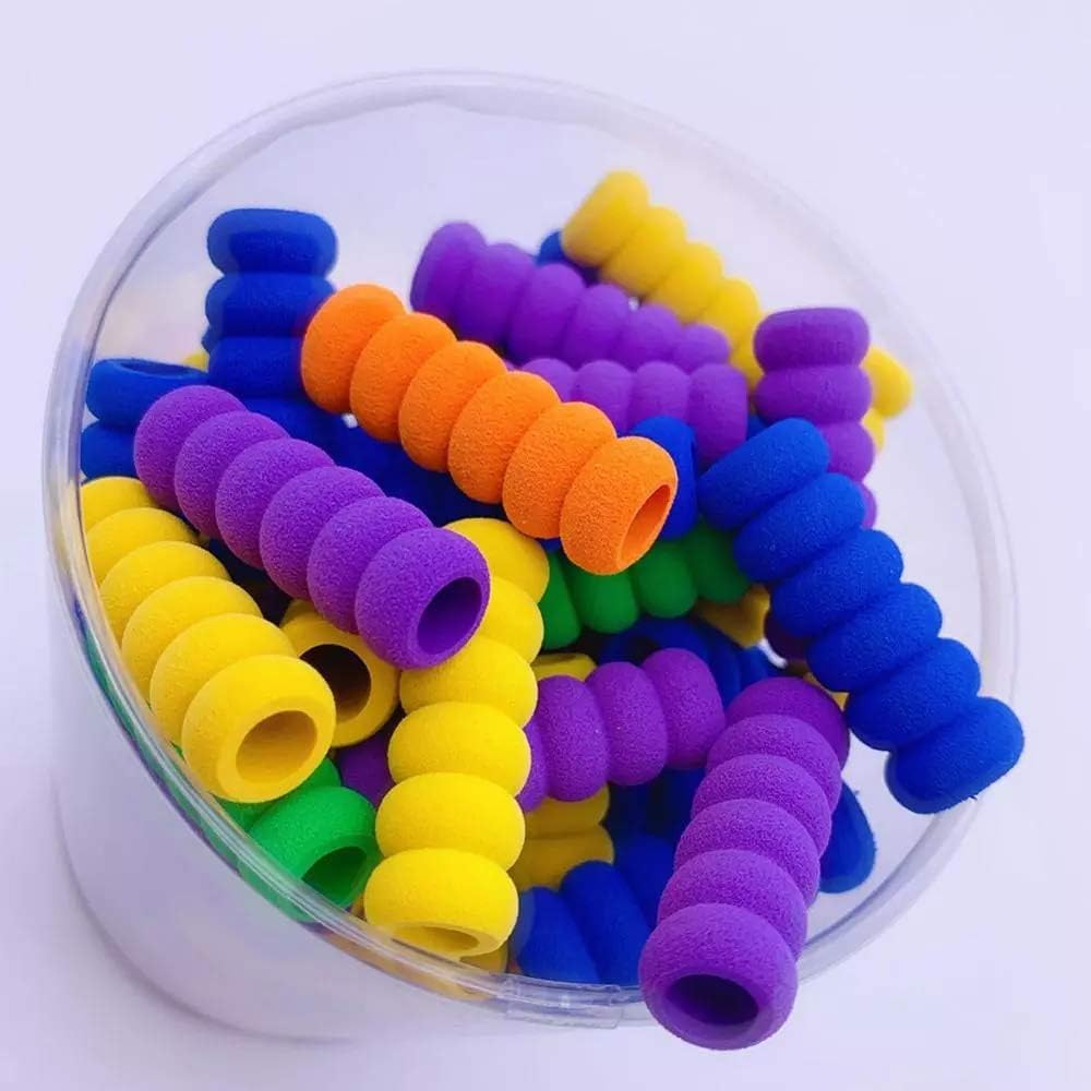 10Pcs Random Color Soft Foam Pencil Grips, Pen Grippers for Diamond Painting Pens Drill Pen, Pencil Cushion Drawing Pens for Drawing Writing Kids Toddlers Adults Arthritis - Image 6