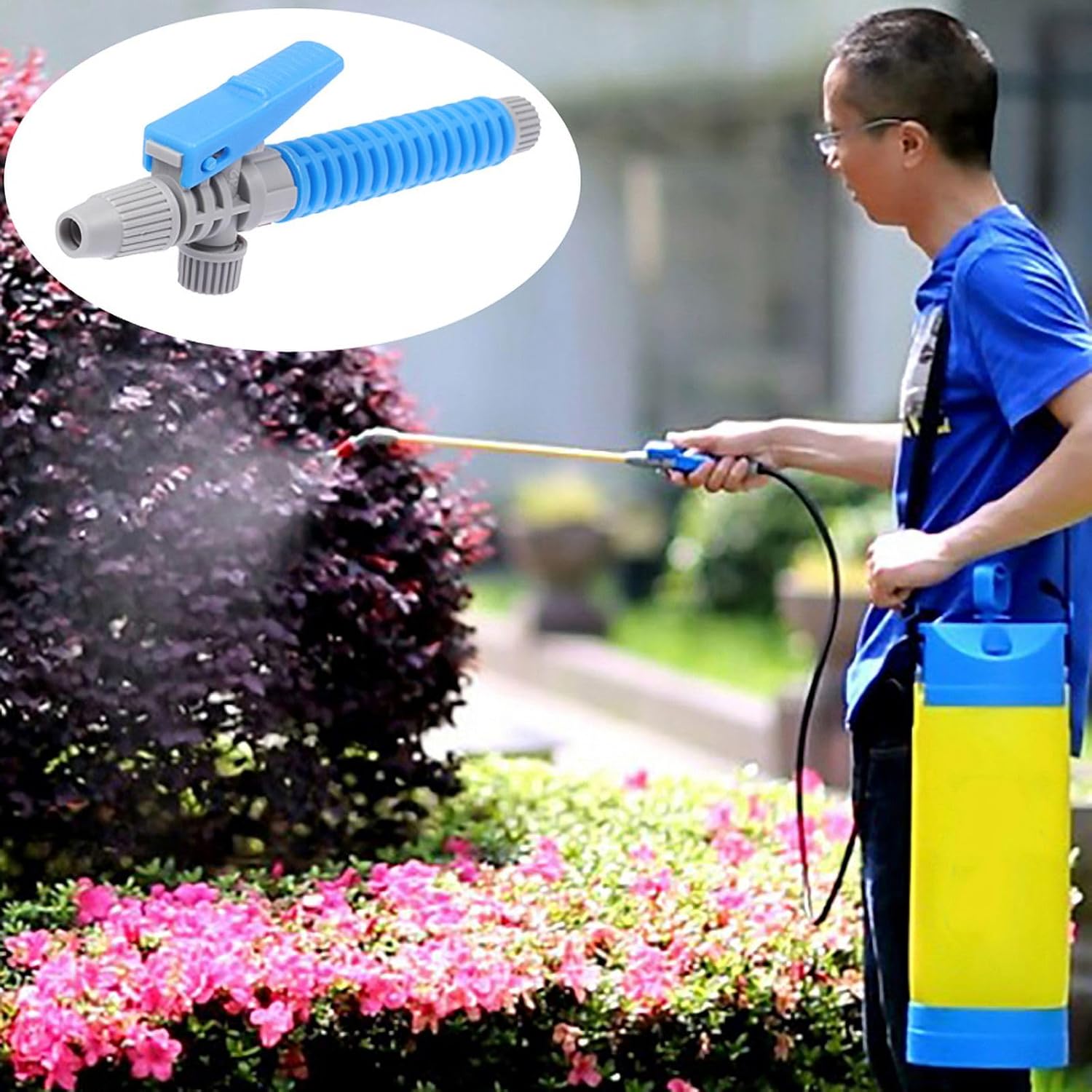 1Pc Random Color 3L/5L/8L Trigger Sprayer Handle Agricultural Sprayers Accessory Part Garden Sprayer Switch Head Watering Tool, Lawn and Garden Sprayers - Image 1