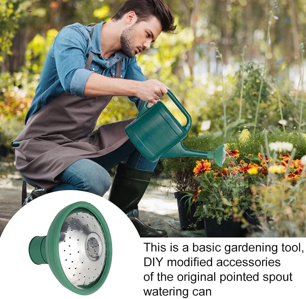 Green Universal Garden Watering Can Rose Head Water Sprinkler Sprayer Fit All Watering Can Rose Watering Can Spout Cover Nozzle Replacement Gardening Watering Equipment - Image 3
