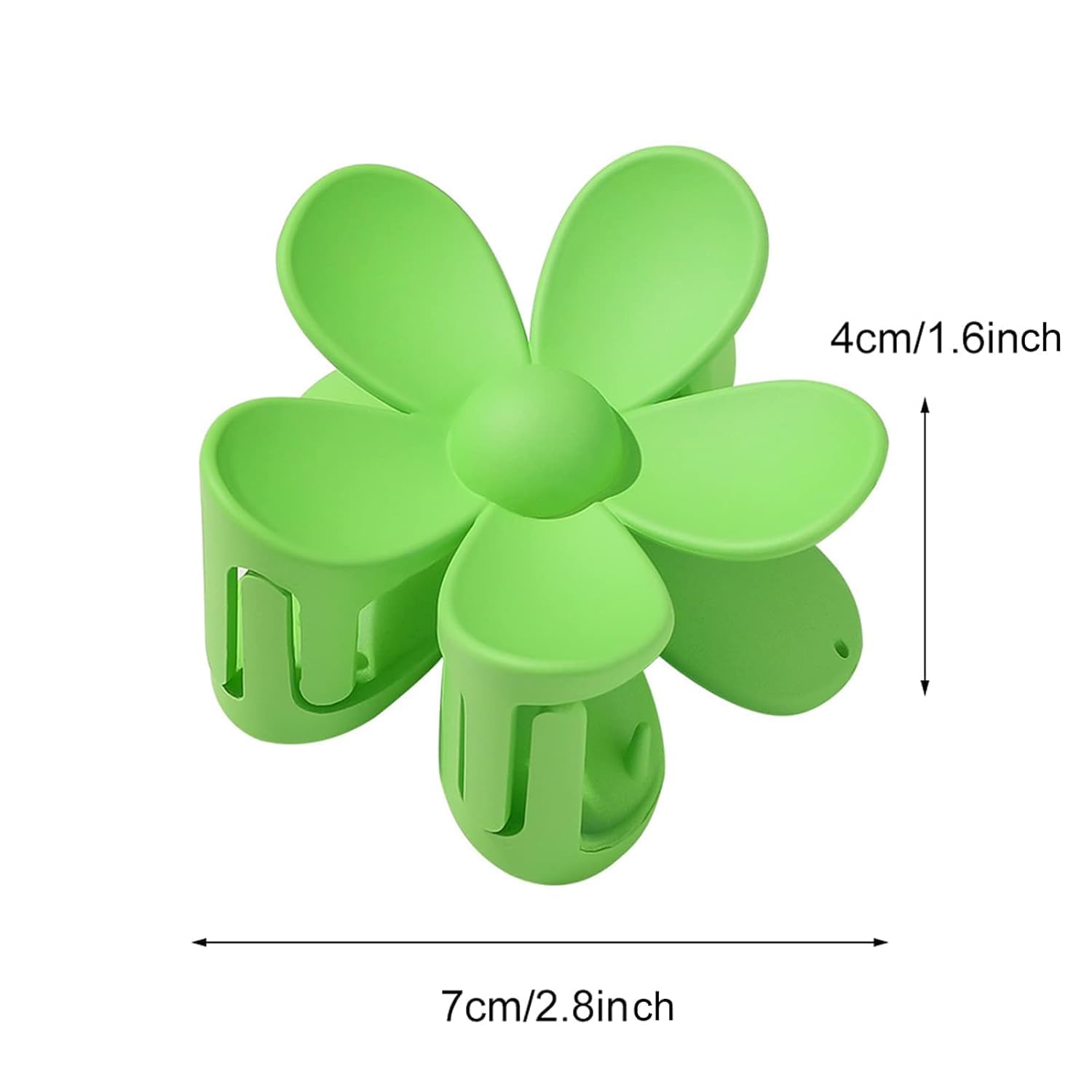 Yellow Hair Claw Clips Flower Shaped Plastic Jaw Anti-scratch Smell-less Useful Hold Tightly Light Hair Accessories Hair Clips - Image 1
