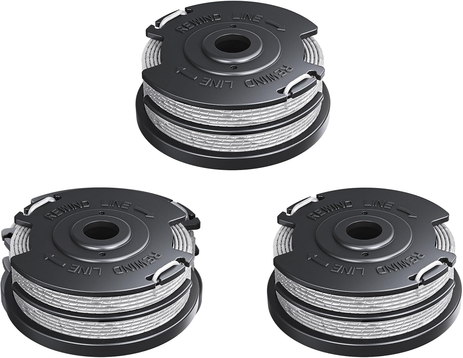 Weed Wacker String Compatible with Greenworks, Dual String Trimmer Replacement Spool for Greenworks Weed Eater String Trimmers(3 Pack) - Image 1