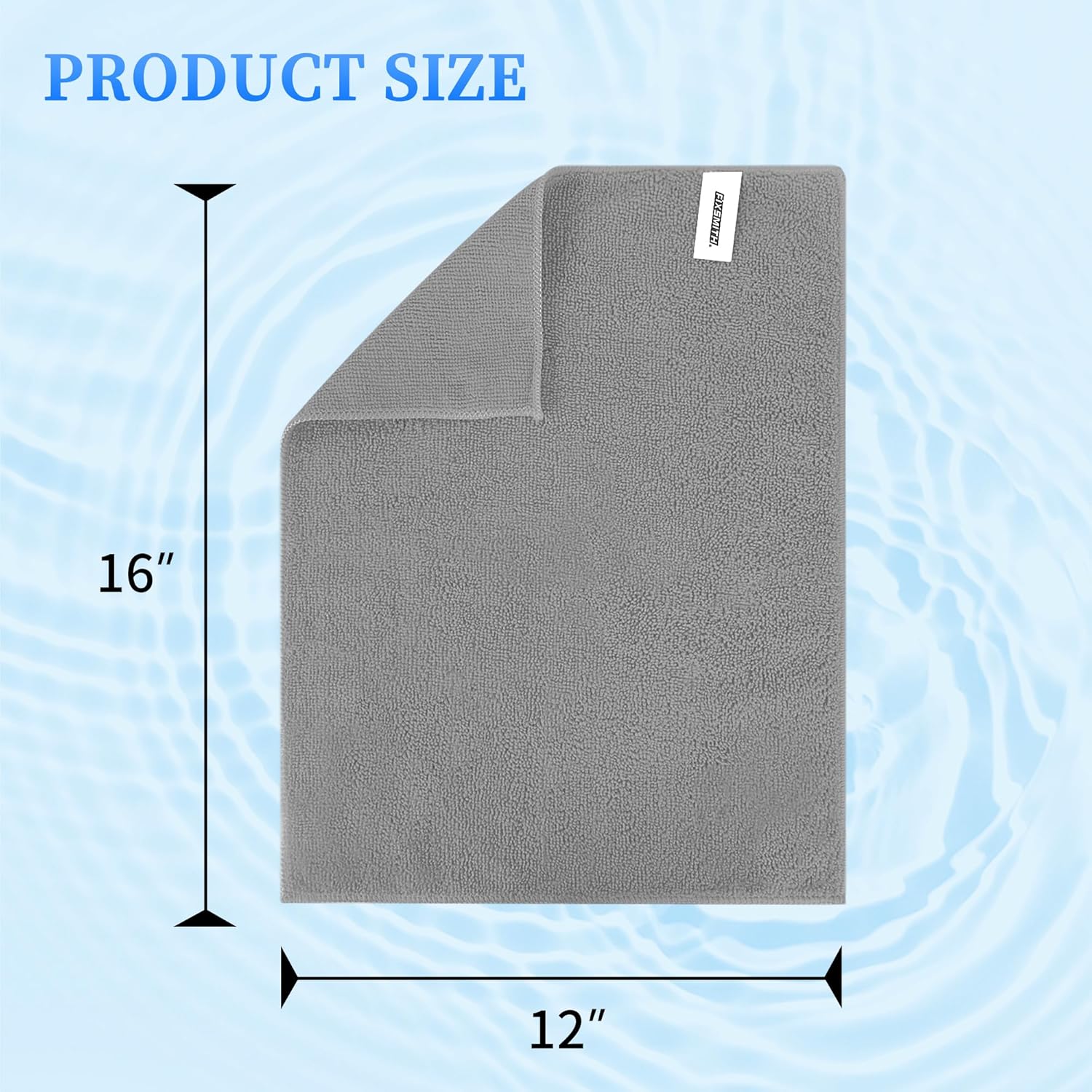 Microfiber Cleaning Cloth - Pack of 8, Size: 12 x 16 in, Multi-Functional Cleaning Towels, Highly Absorbent Cleaning Rags, Lint-Free, Streak-Free Cleaning Cloths for Car Kitchen Home - Image 2
