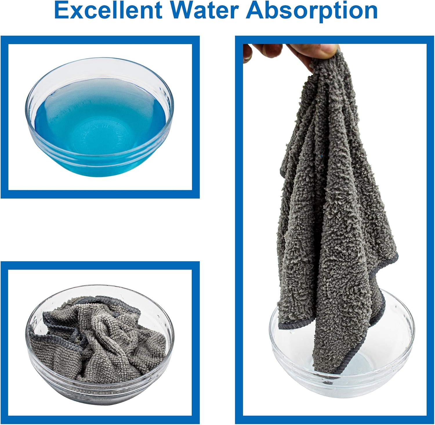 Microfiber Cleaning Cloth - Pack of 8, Size: 12 x 16 in, Multi-Functional Cleaning Towels, Highly Absorbent Cleaning Rags, Lint-Free, Streak-Free Cleaning Cloths for Car Kitchen Home - Image 4