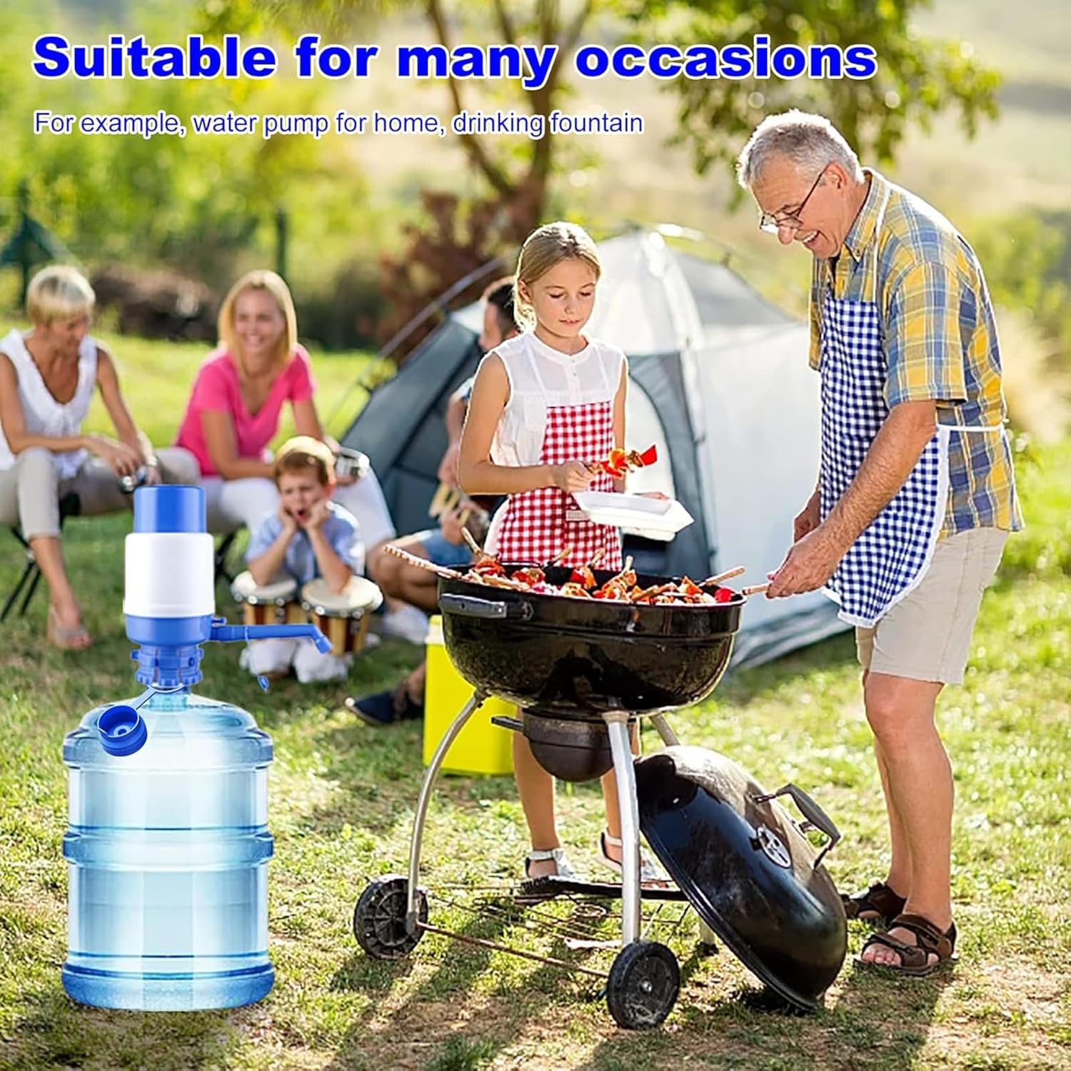 3 & 5 Gallon Water Jug Cap Reusable, Food Grade Silicone Replacement Gallon Caps for 55mm Standard/Screw/Crown Tops Water Bottle and Water Dispensers, Non-Spill Lids for Anti-Splash, Leak Free (3PCS) - Image 6