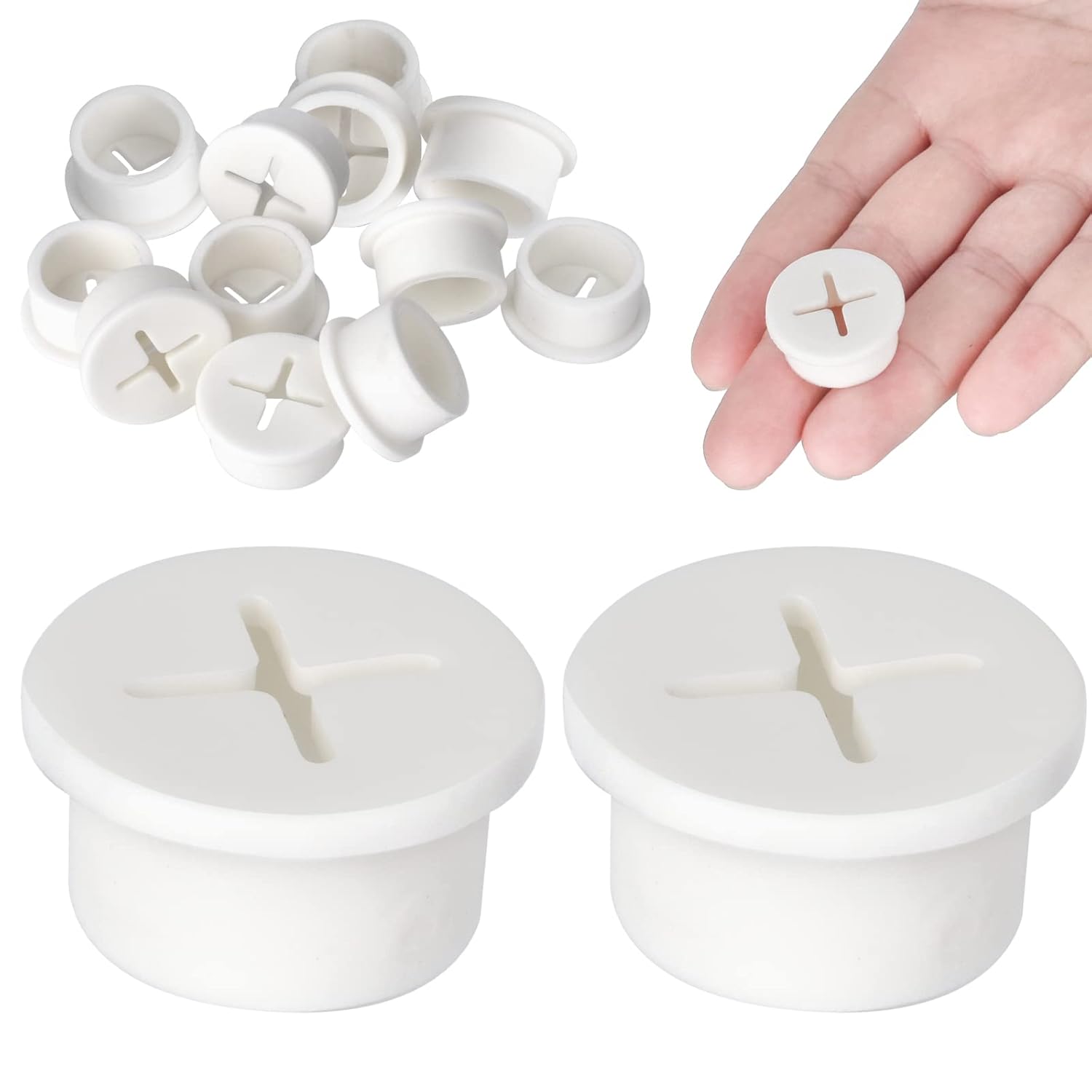 12 Pcs Cable Cord Grommet Silicone Cable Grommet 3/4