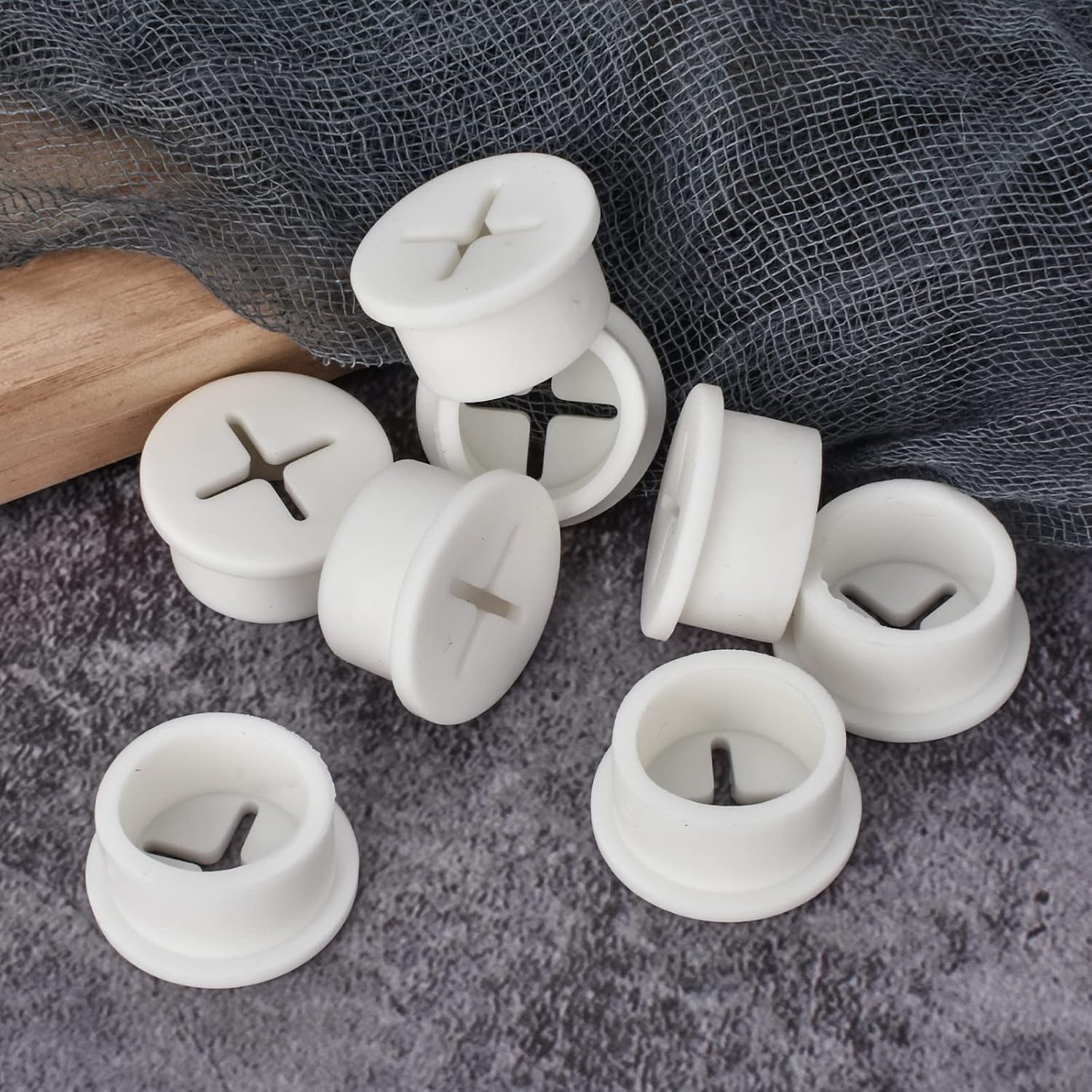 12 Pcs Cable Cord Grommet Silicone Cable Grommet 3/4