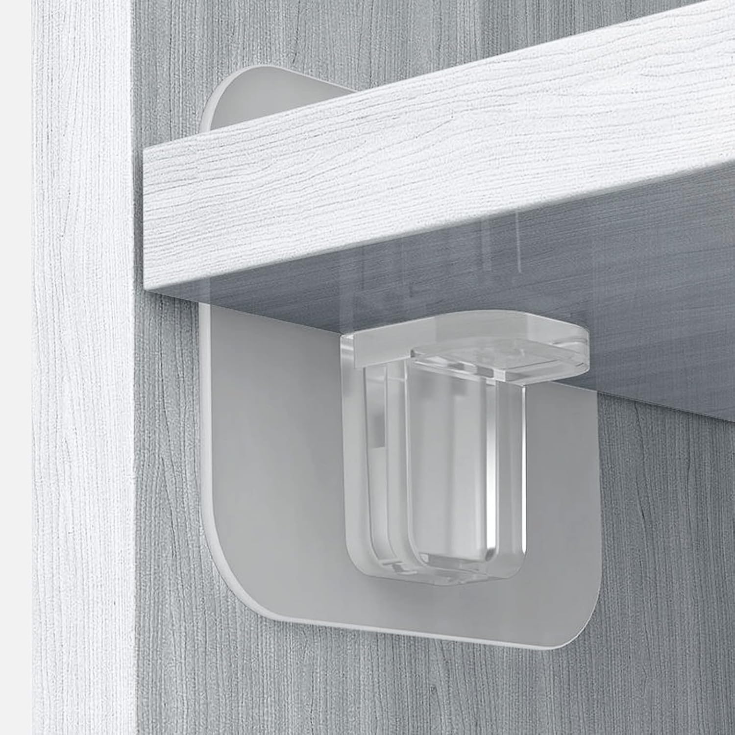 12 Pcs Punch Free Shelf Support Pegs Self Adhesive Shelves Clips Shelf Pegs for Shelves No Drill Shelf Bracket Holders Pin for Kitchen Cabinet Book Shelves Closet Clapboard Layer (1-Peg) - Image 6