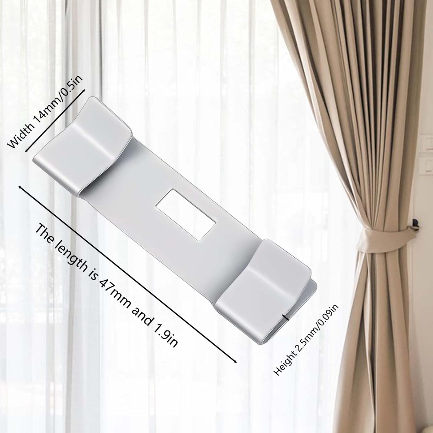 20 PCs Vertical Blind Repair Vane Metal Tabs Replacement Fixer Kit for Slats - Image 2