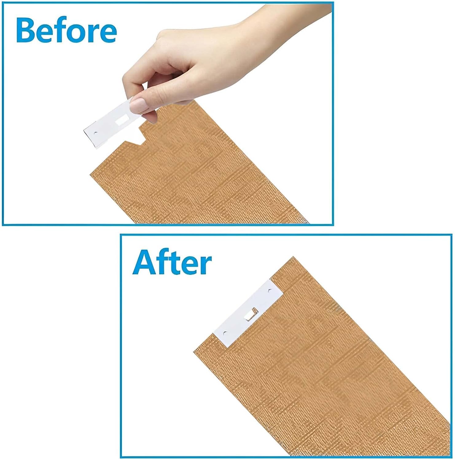 20 PCs Vertical Blind Repair Vane Metal Tabs Replacement Fixer Kit for Slats - Image 3