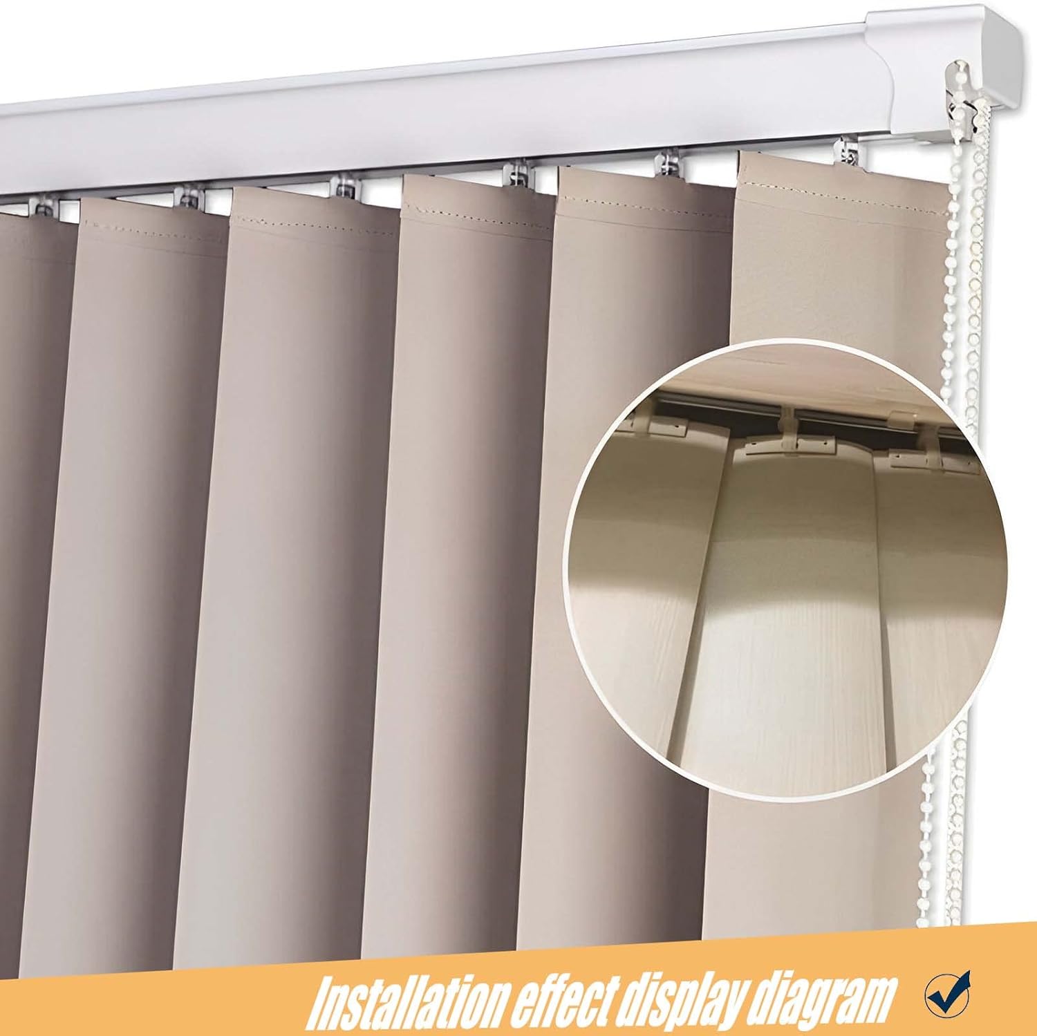 20 PCs Vertical Blind Repair Vane Metal Tabs Replacement Fixer Kit for Slats - Image 5