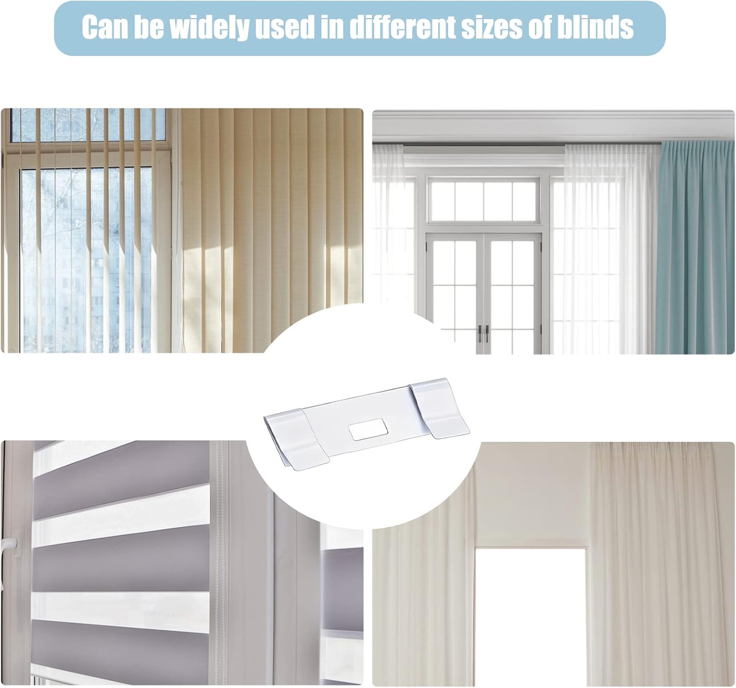 20 PCs Vertical Blind Repair Vane Metal Tabs Replacement Fixer Kit for Slats - Image 6