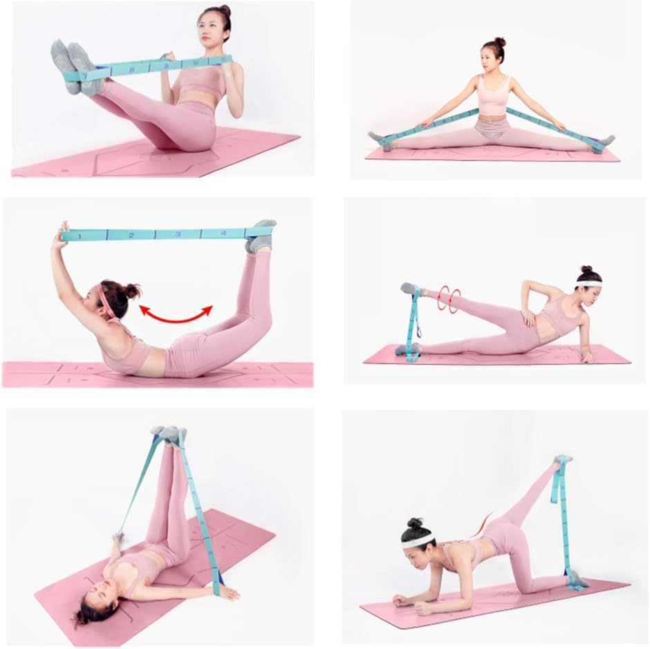 Nitpicker Stretching Straps Hamstring Stretcher Device Elastic Exercise Band Yoga mat Carrying Straps Leg Exercise Equipment Stretching Strap with Loops for Flexibility Stretch Strap 11 Loops - Image 5