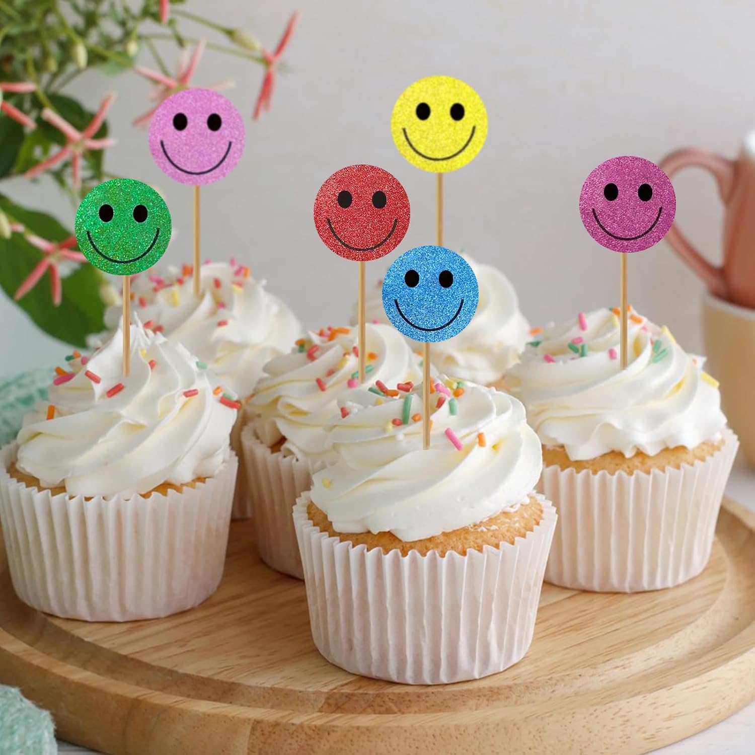 Smiley Face Stickers - Happy Face Stickers 500Pcs 1Inch Glitter Smiley Sticker Roll Cute Reward Sticker for Kids Classroom Self Adhesive Positive Incentive Labels for Teacher Behavior Chart - Image 7