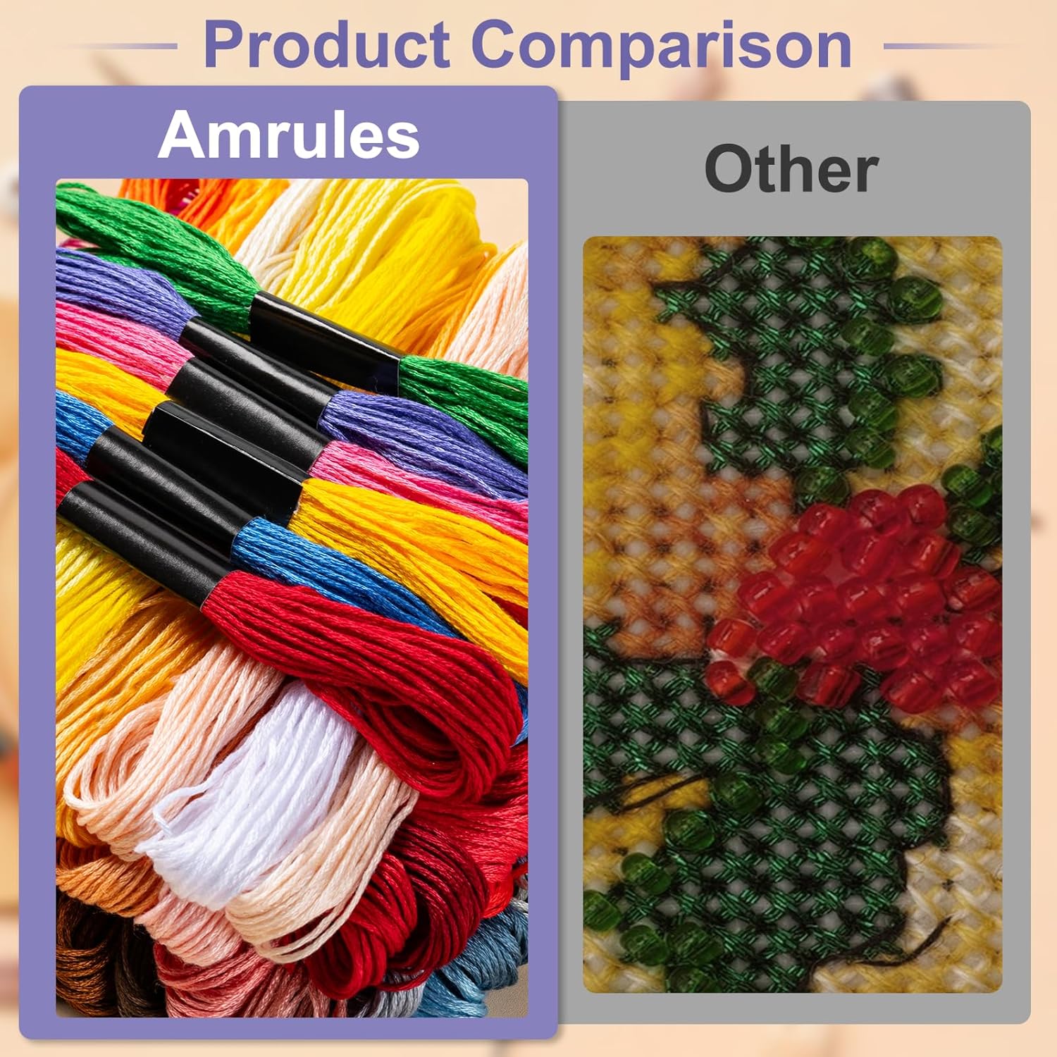 Friendship Bracelet String, 60 Skeins Cross Stitch Thread, 344.5 Inch Cotton Embroidery Floss, Hand Embroidery Thread for DIY Sewing and Embroidery Crafts Making - Image 5