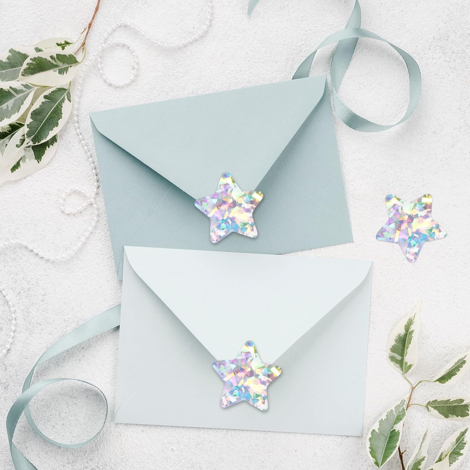 Holographic Silver Star Stickers for Kids Reward - 500Pcs 1.5Inch Shiny Self-Adhesive Metallic Glitter Foil Stickers for DIY Homework School Classroom Teacher - Image 6