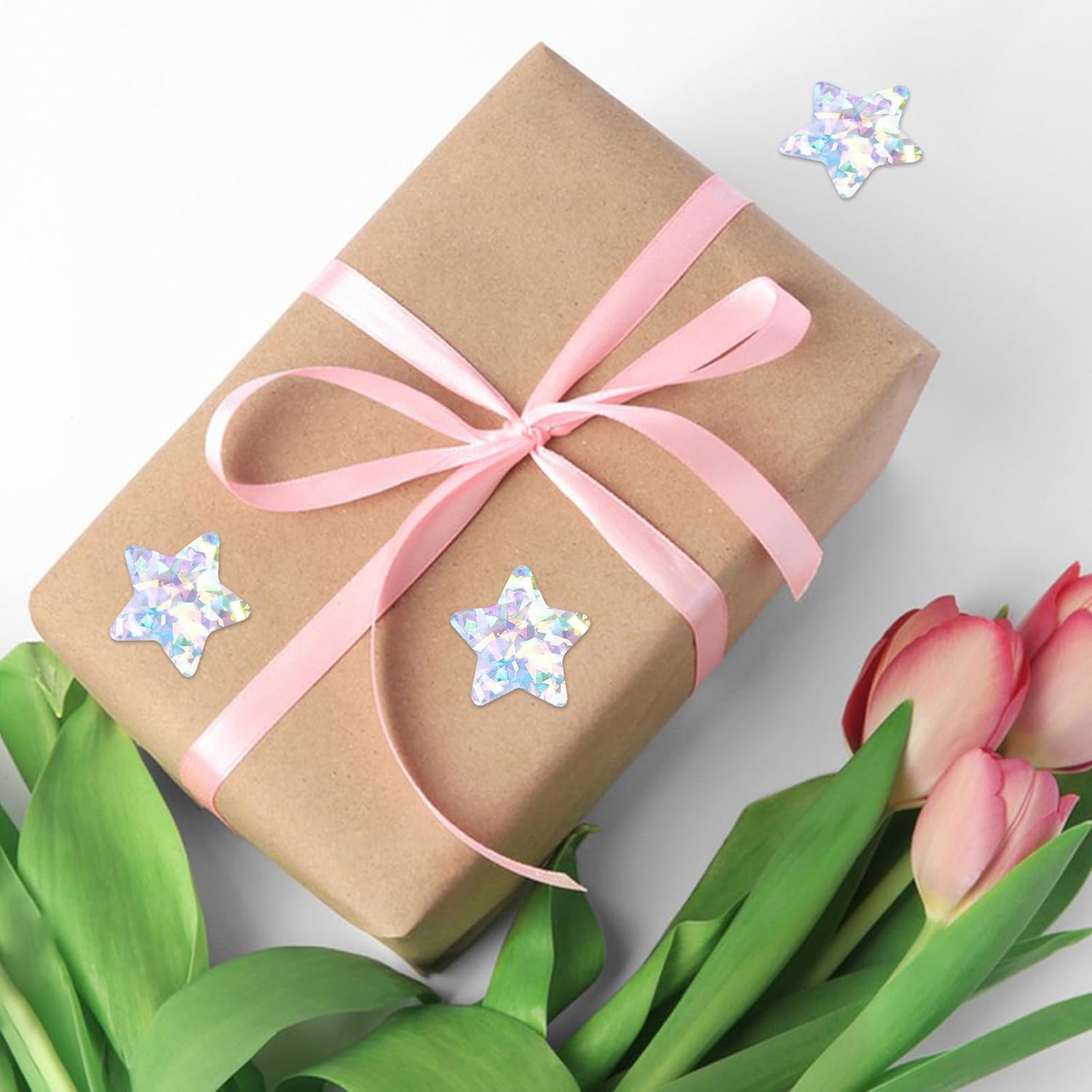 Holographic Silver Star Stickers for Kids Reward - 500Pcs 1.5Inch Shiny Self-Adhesive Metallic Glitter Foil Stickers for DIY Homework School Classroom Teacher - Image 8