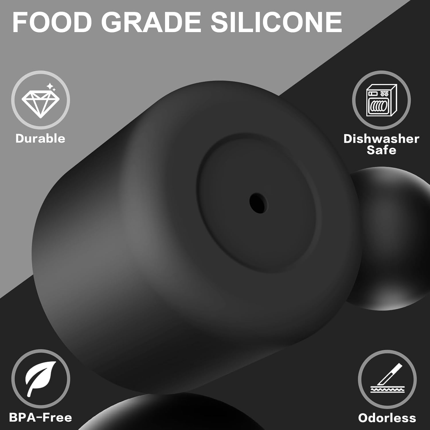 Silice Boot for Owala Water Bottle, 2PCS Anti-Slip Protective Sleeve for FreeSip/Twist/Flip Water Bottles, BPA Free, Dishwasher Safe, Bottom Bumper Cover Cup Accessories - Image 4