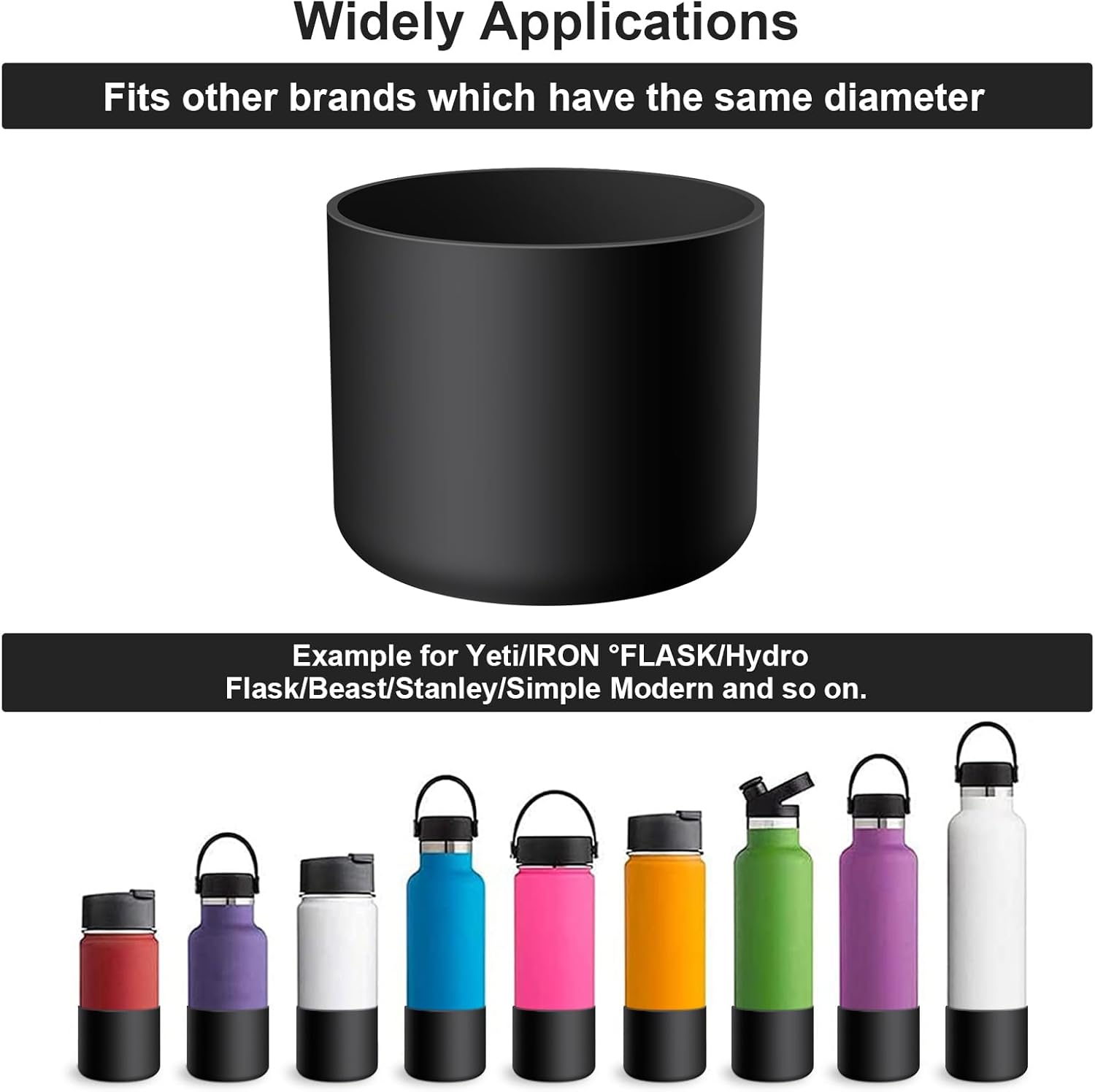 Silice Boot for Owala Water Bottle, 2PCS Anti-Slip Protective Sleeve for FreeSip/Twist/Flip Water Bottles, BPA Free, Dishwasher Safe, Bottom Bumper Cover Cup Accessories - Image 6