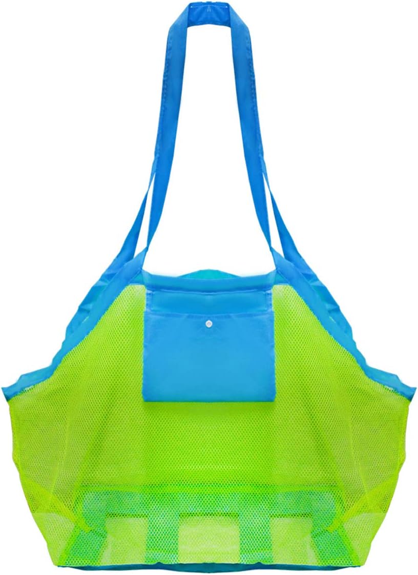 Mesh Beach Toys Bag Extra Large Bags and Totes Sand Tote Storage Children Toy Organizer Kids Collector Perfect for Holding Stay Away from Christmas Gift - Image 1
