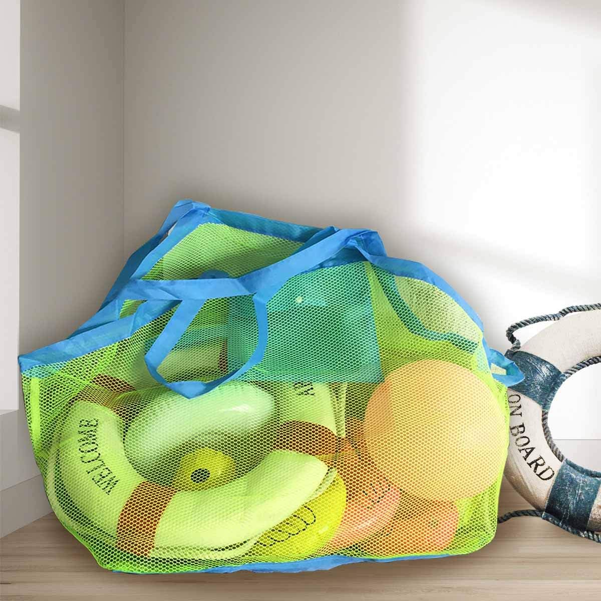 Mesh Beach Toys Bag Extra Large Bags and Totes Sand Tote Storage Children Toy Organizer Kids Collector Perfect for Holding Stay Away from Christmas Gift - Image 7