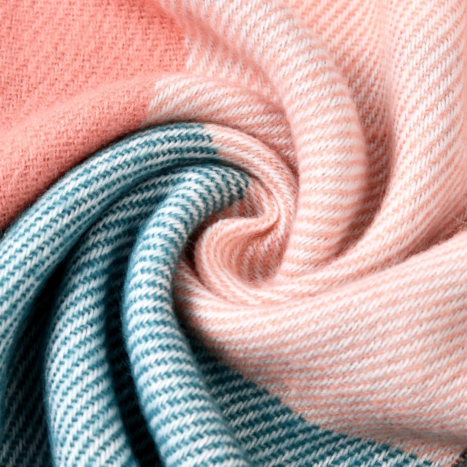 Womens Winter Scarf, Fashion Cashmere Feel Plaid Scarfs for Women, Pashmina Shawls and Wraps, Long Blanket Scarf - Image 5