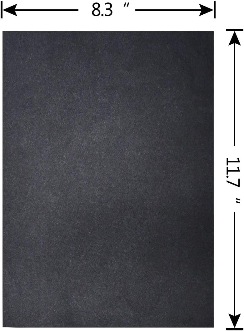 100 Sheets Carbon Transfer Paper Tracing for DIY Wood Working Canvas and Other Art Craft Surfaces Graphite & 5 Pieces Ball Embossing Stylus Black (8.3 x 11.7 Inches) - Image 5