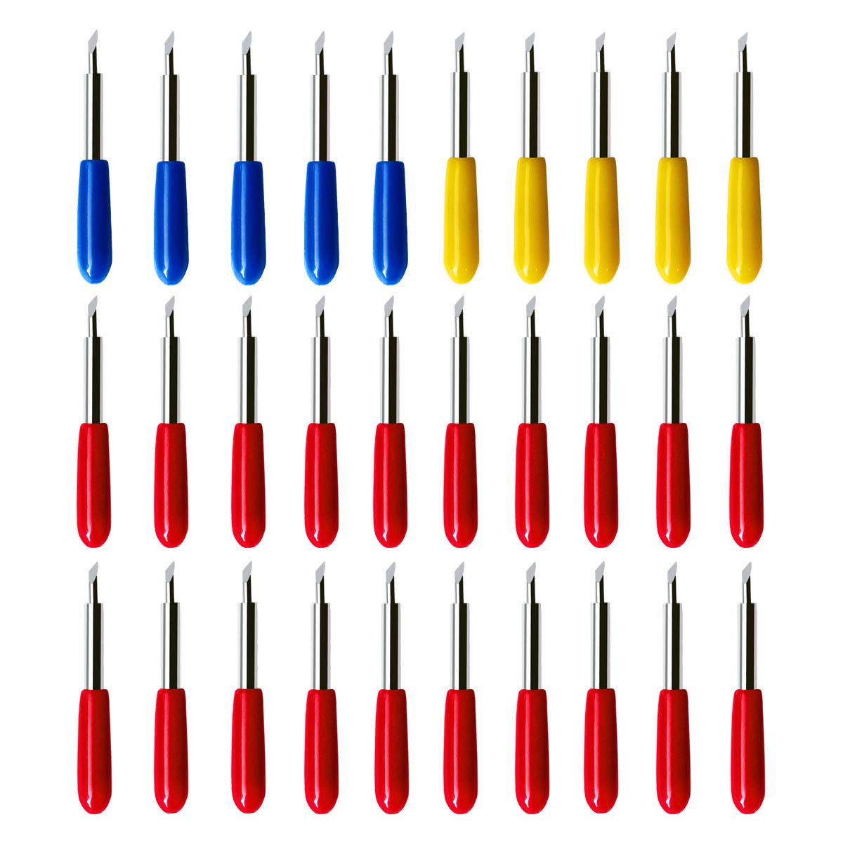 30 Pcs Replacement Blades for Explore Air 2 Blade Maker Expression Vinyl Cutter Machines Needle Degree 45 60 Cutting Plotter Multi - Image 1