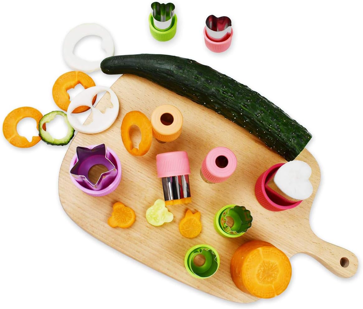 11Pcs Vegetable Cutter Shapes Set Mini Cookie & Fruit Pie Stamps Mold Stainless Steel Cutters Food for Kids Baking and Supplement Tools Accessories Christmas Gift - Image 4