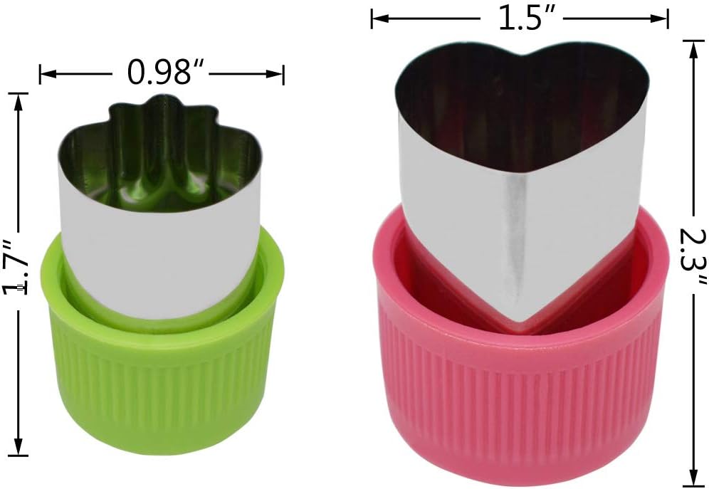 11Pcs Vegetable Cutter Shapes Set Mini Cookie & Fruit Pie Stamps Mold Stainless Steel Cutters Food for Kids Baking and Supplement Tools Accessories Christmas Gift - Image 6