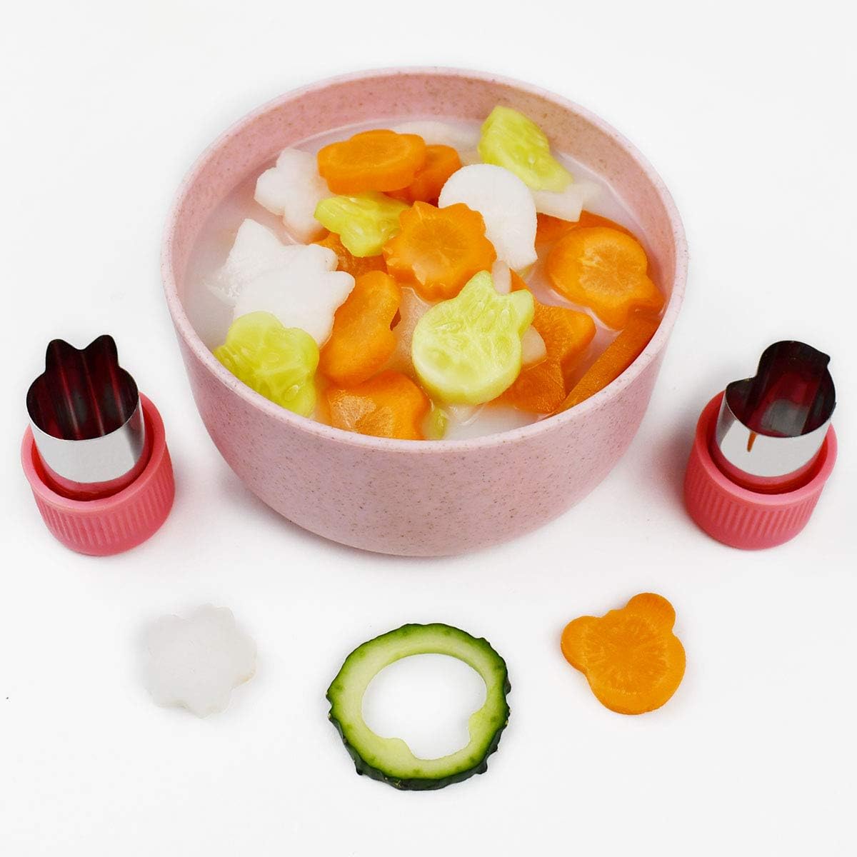 11Pcs Vegetable Cutter Shapes Set Mini Cookie & Fruit Pie Stamps Mold Stainless Steel Cutters Food for Kids Baking and Supplement Tools Accessories Christmas Gift - Image 7