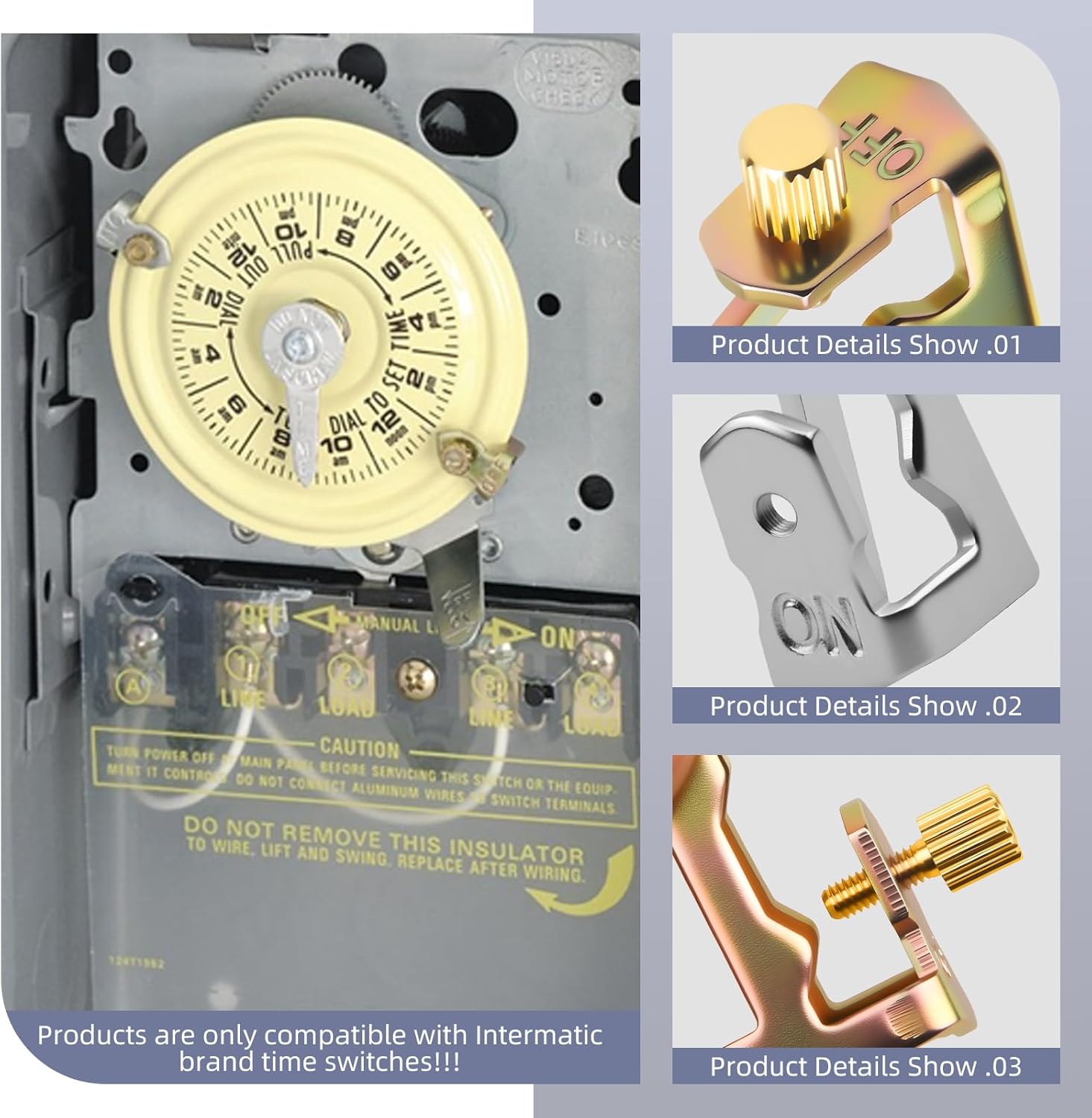 Pool Timer On Off Clips 10 PCS/5 Pairs Time Switch Replacement Trippers Kit 156T1978A Pool Pump Timers Tripper Compatible with Intermatic T100 Series T101 T104 Timers Parts - Image 5