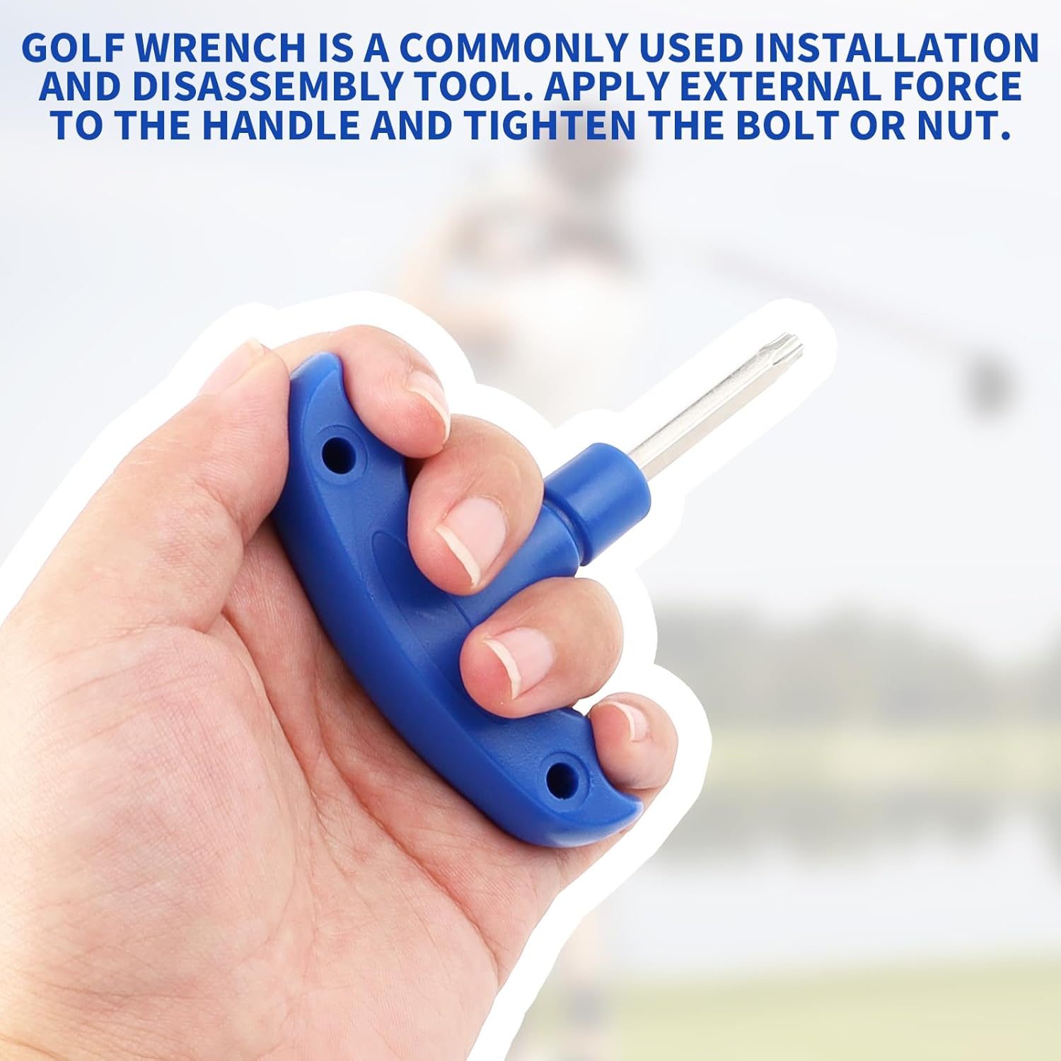3-Pack Golf Wrenches Set - Golf Torque Wrench Golf Head Adjustment Tool & Spike Wrench for Golf Shoes - Stainless Steel Golf Club Driver Torque Tool with Plastic Handle, T20, T25 - Image 3