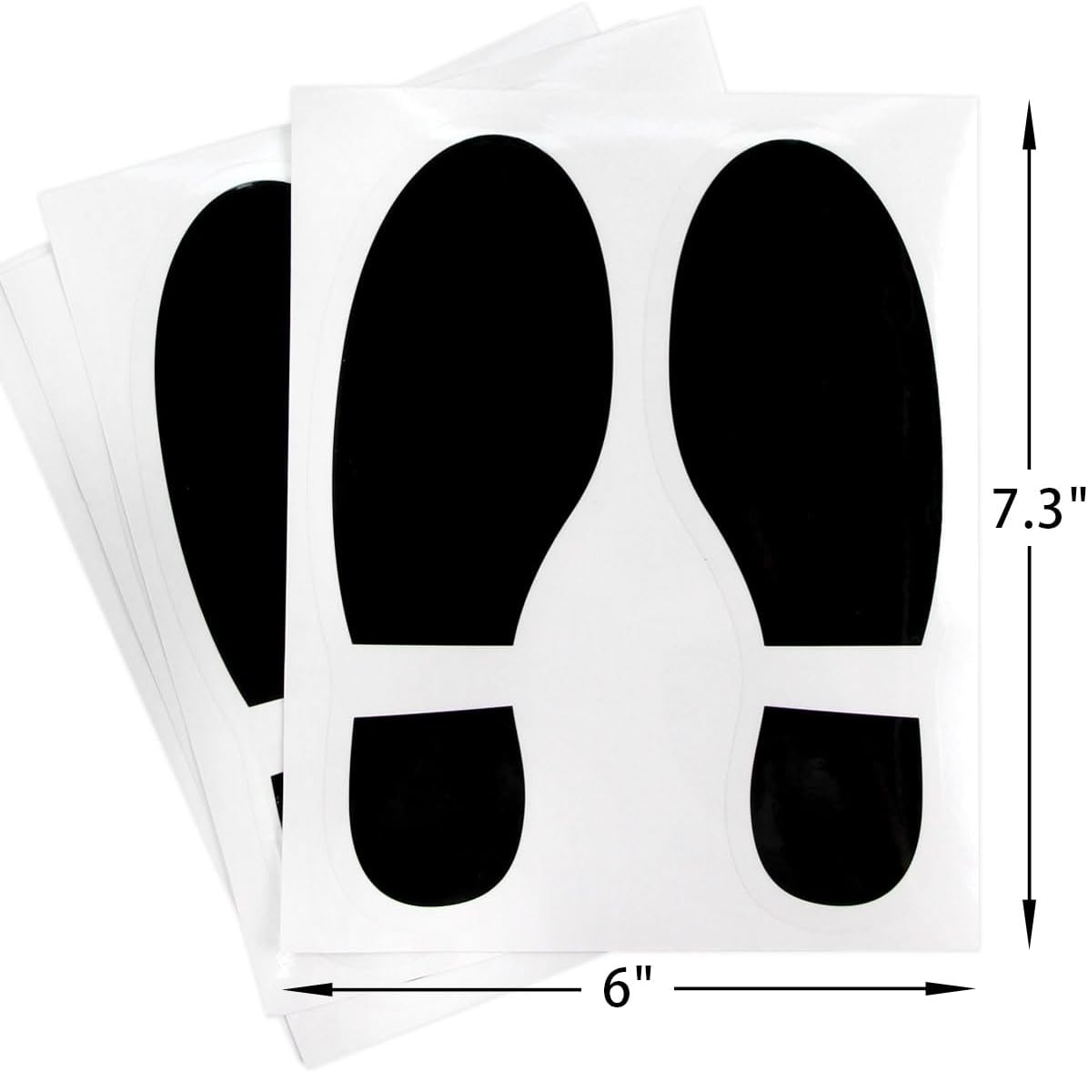 24Pcs Spy Agent of Truth Footprint Floor Decals Stickers Classroom Line Up Floor Decals Black Footprint Stickers - Image 2