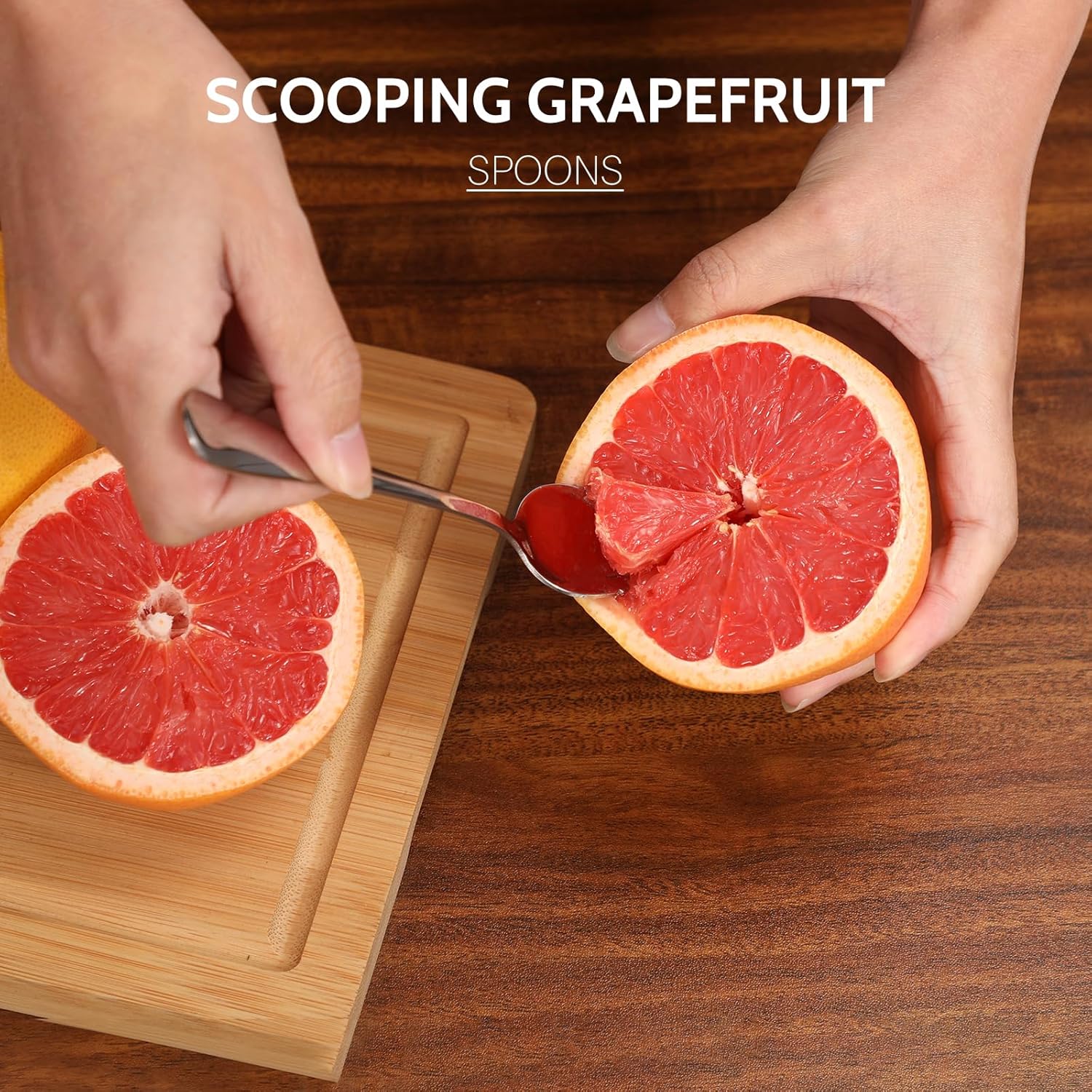 4-piece Grapefruit Spoons and Grapefruit Knife, 18/8 Stainless Steel - Image 3