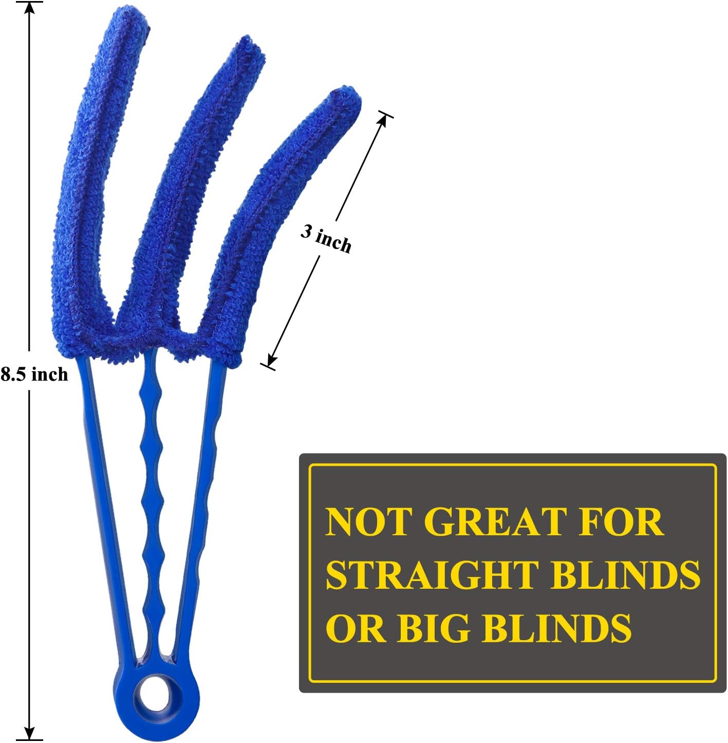 Window Blind Cleaner Duster Brush with 5 Microfiber Sleeves - Blind Cleaner Tools for Window Shutters Blind Air Conditioner Jalousie Dust - Image 4