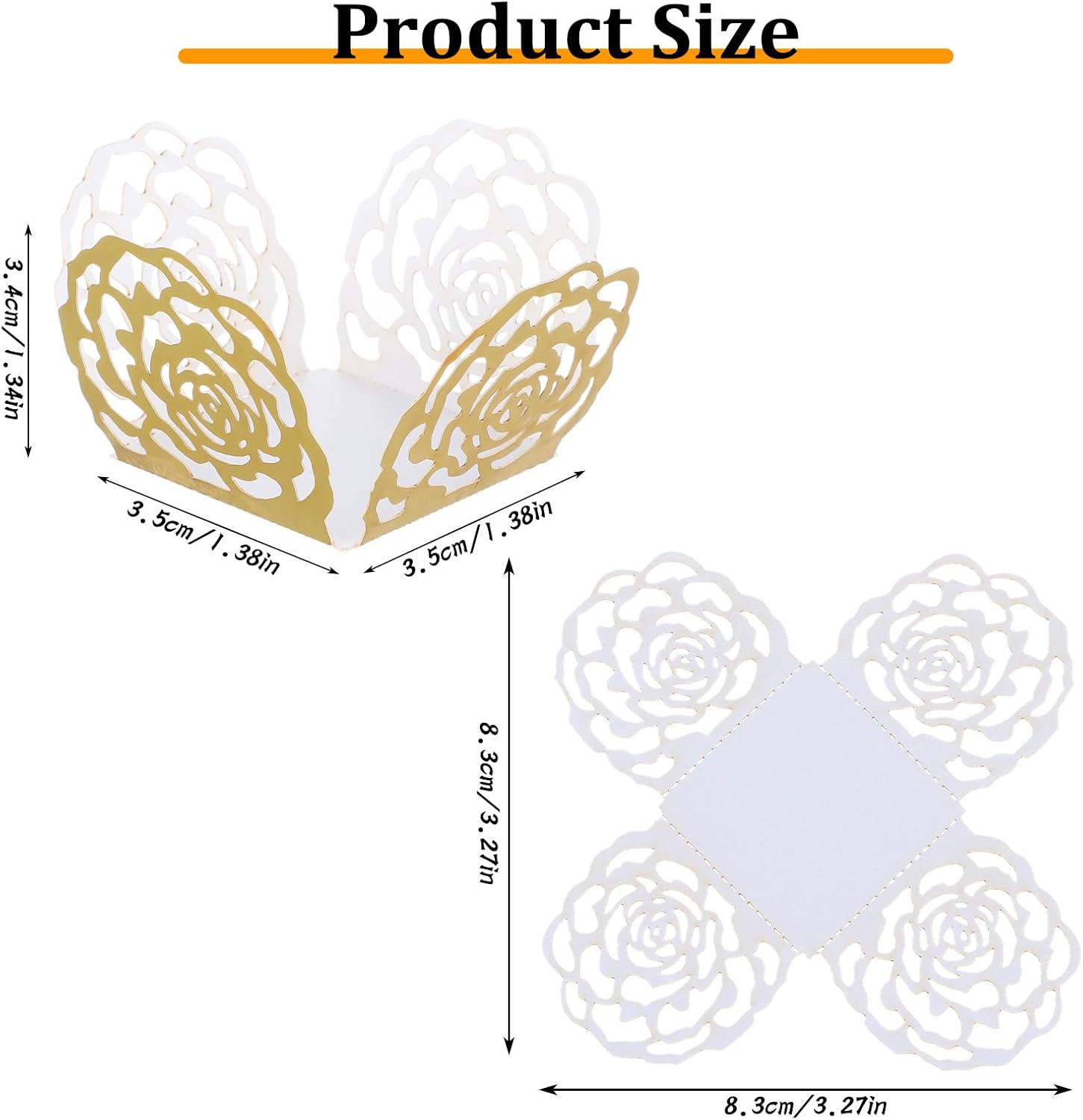 50PCS Gold Truffle Wrapper Cupcake Liners,Truffles Chocolate Candy Cups Cupcake Wrappers For Chocolate Muffin Birthday Decoration - Image 1