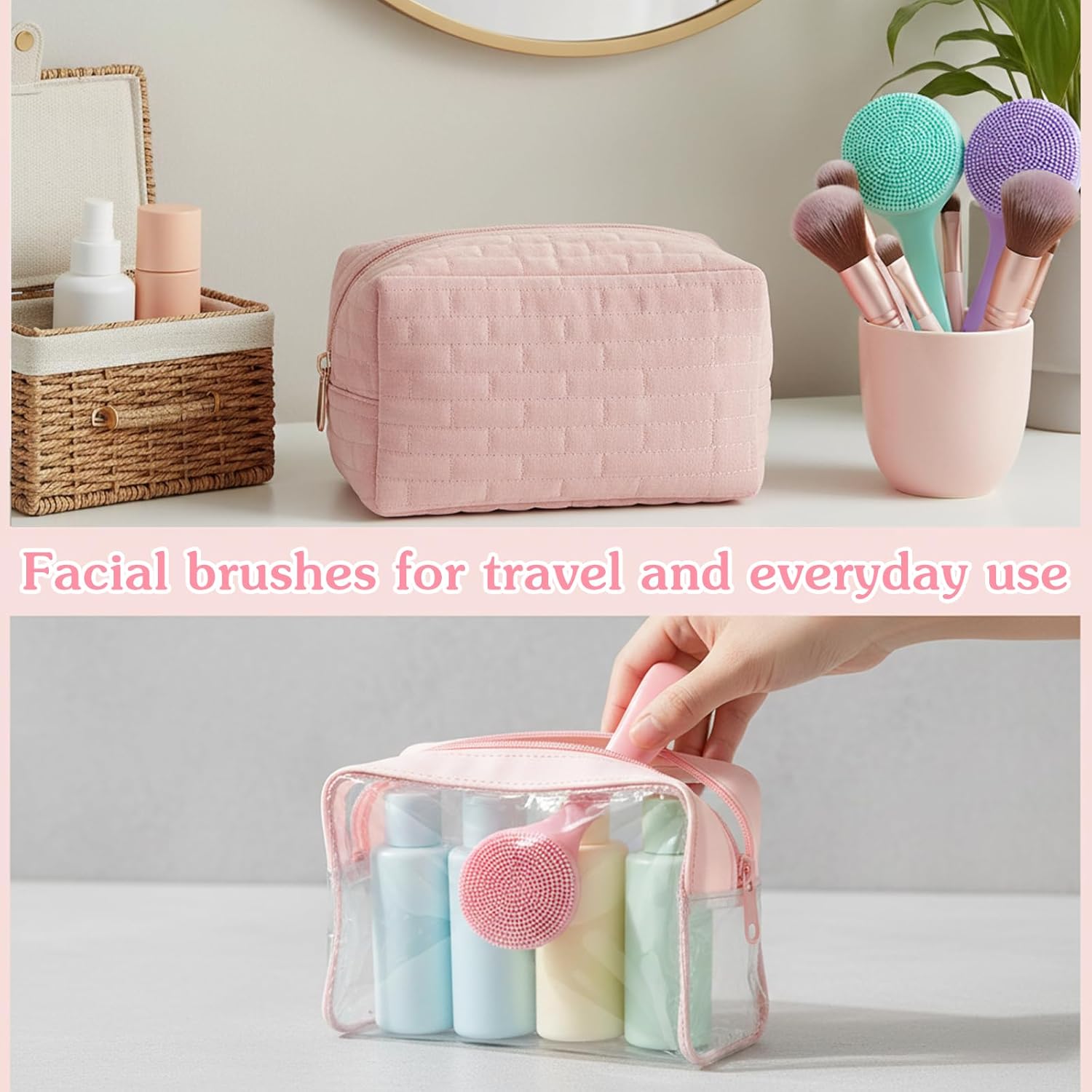 4 Pcs Silicone Face Brush Manual Facial Cleansing Brush, Soft Face Scrubber Waterproof Exfoliating Brushes, Silicone Cleaning Scrubber Exfoliator Cleanser for Women Blackheads Makeup Residues Removal - Image 5