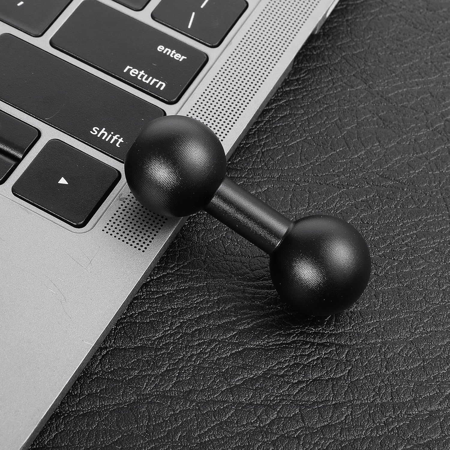 20mm to 20mm Ball Mount Arm, Black Aluminum Alloy Ball Adapter Double Balls Mount Extension Connector for Secure Attachment for Mounting Arm with 20 mm Connections Compatible with 20 mm Mounting Arms - Image 5