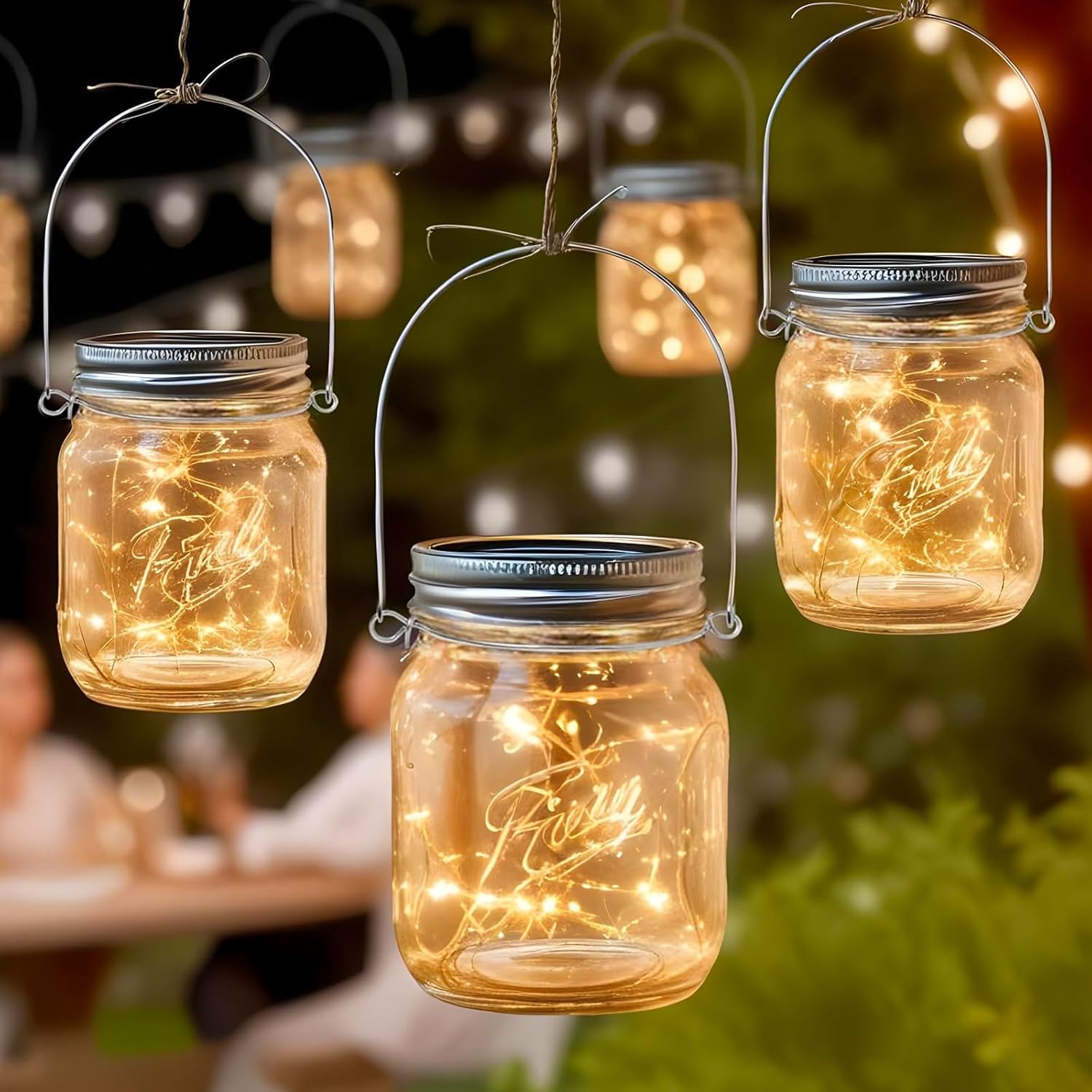 Vin Beauty Stainless Steel Mason Jar Hangers, 16 Pack Wire Hangers for Mason Jars, Mason Jar Lid Handles Kitchen Accessories - Image 2