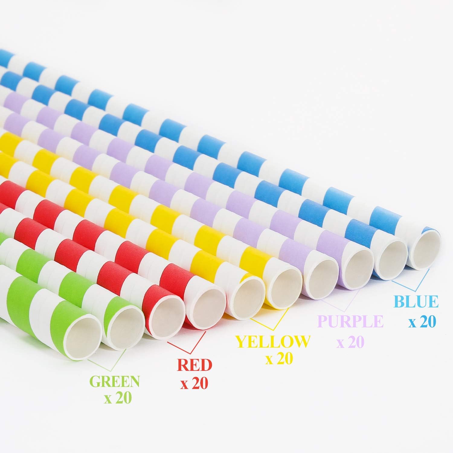 100 Pack, Extra Wide Paper Smoothie, Boba Straws - 10 mm Wide Biodegradable Straws for Bubble Tea (Tapioca, Boba Pearls), Milkshakes, Jumbo Drinks - Shower, Wedding Party Supplies Decorations - Image 4