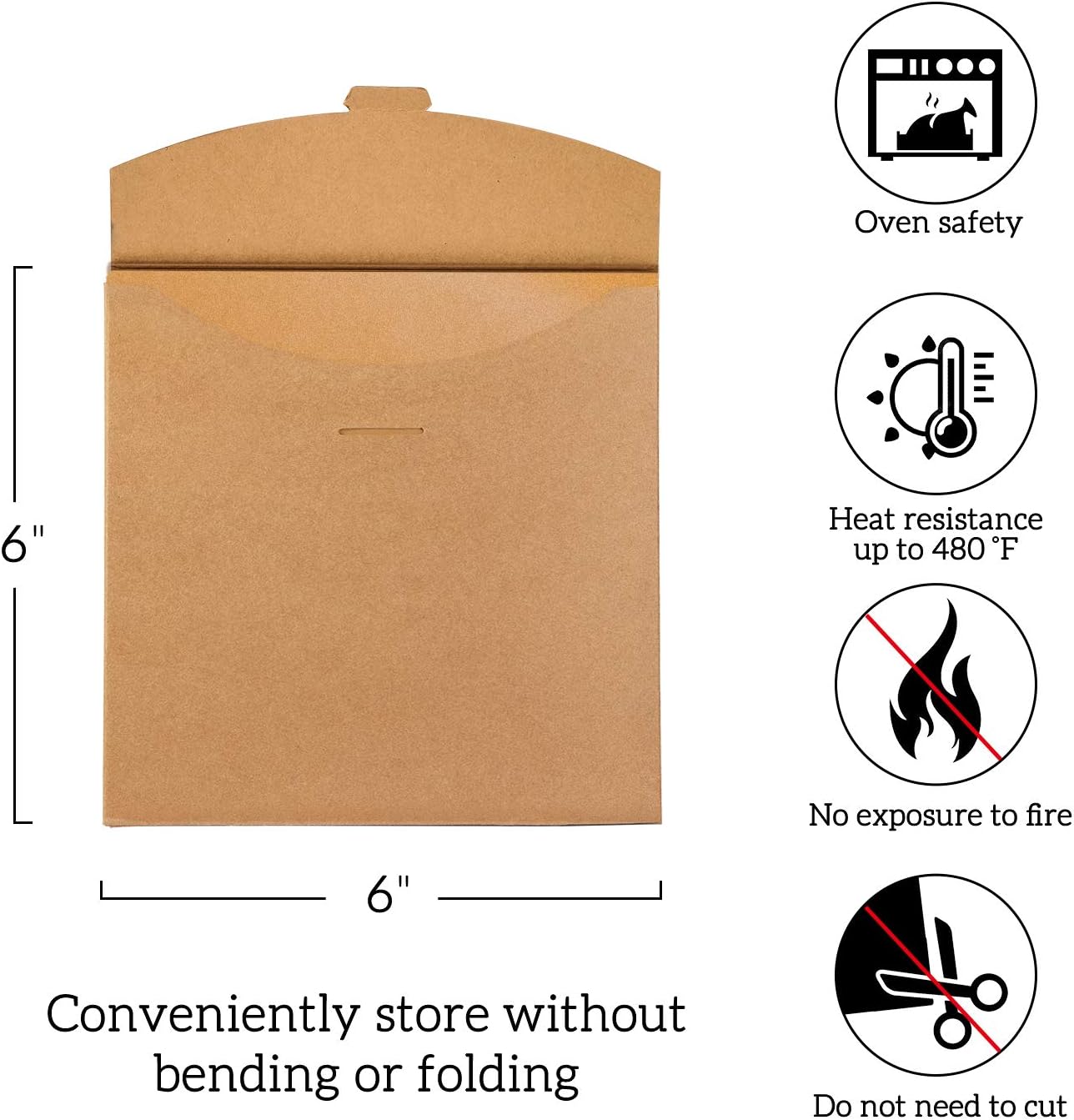 200 Count Unbleached Parchment Paper Squares 6